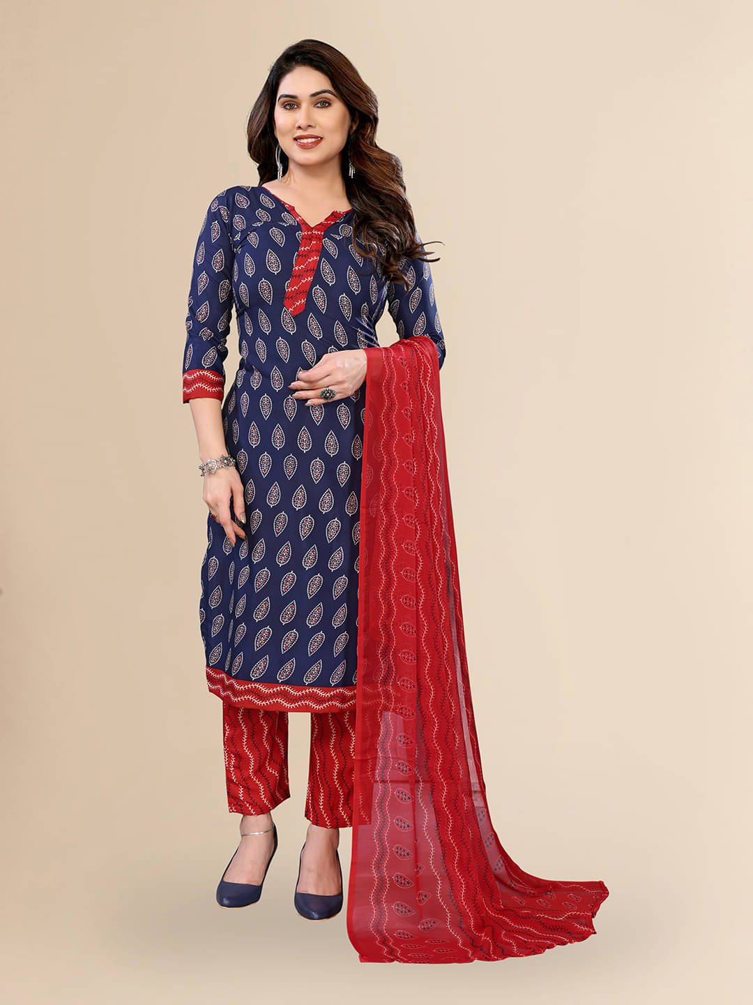 ANAND SAREES Women Crepe Unstitched Dress Material ( Black ) ANAND SAREES Women Crepe Unstitched Dress Material ( Black )
