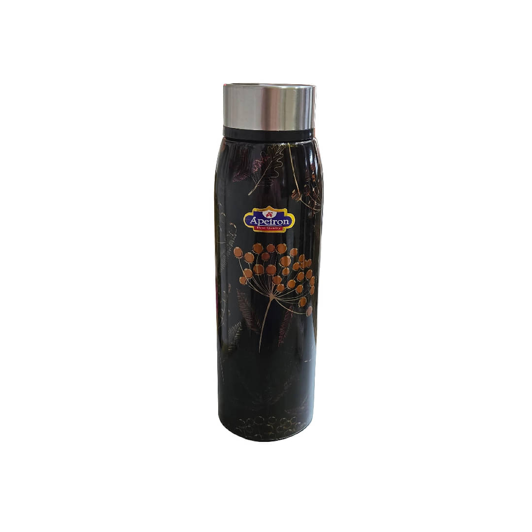 APEIRON Vaccum Flower Design Bottle 300ml Brown Stainless Steel Cola Water Bottle 600 mL ( Set of 1 ) APEIRON Vaccum Flower Design Bottle 300ml Brown Stainless Steel Cola Water Bottle 600 mL ( Set of 1 )