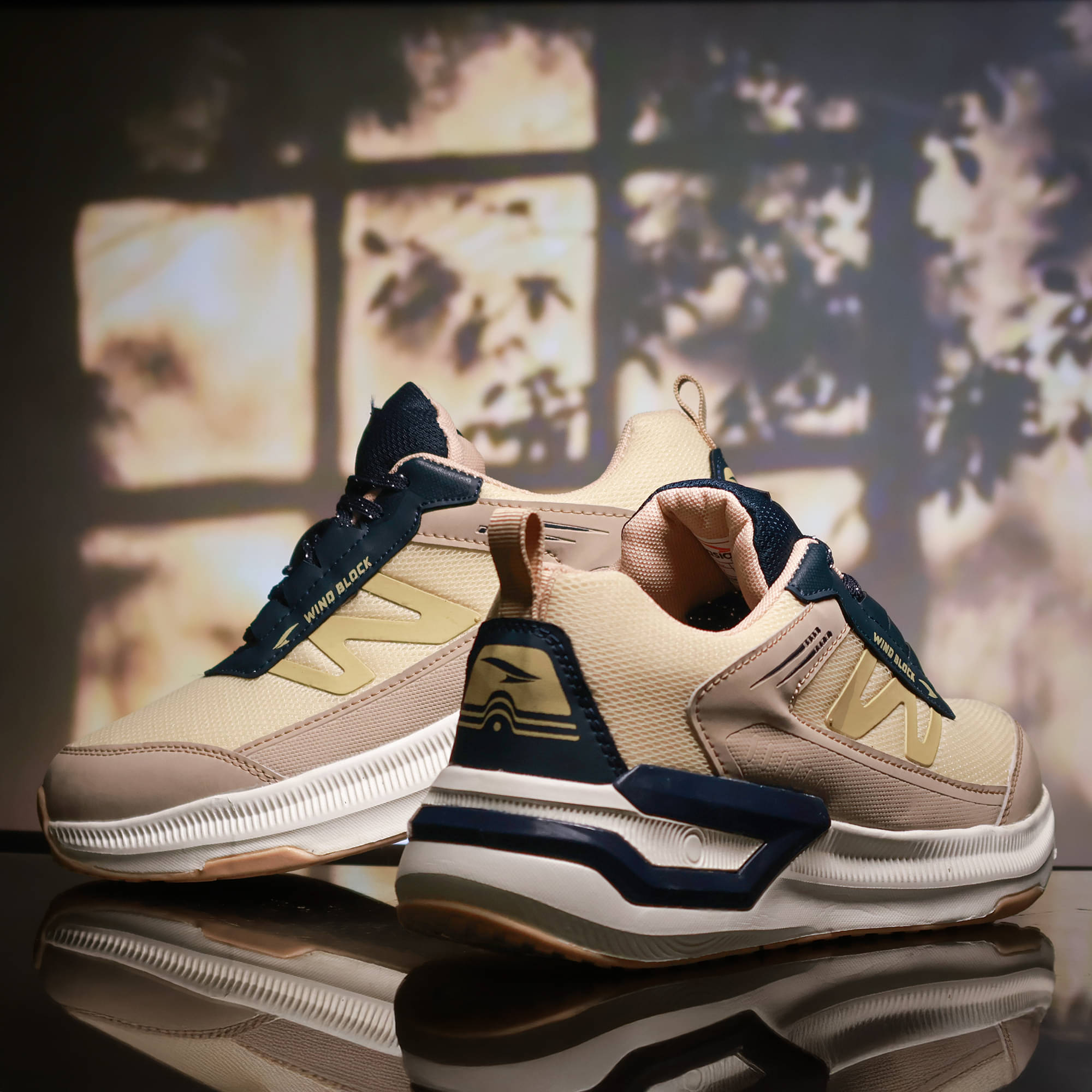     			ASIAN CIVIC-01 Beige Men's Sports Running Shoes
