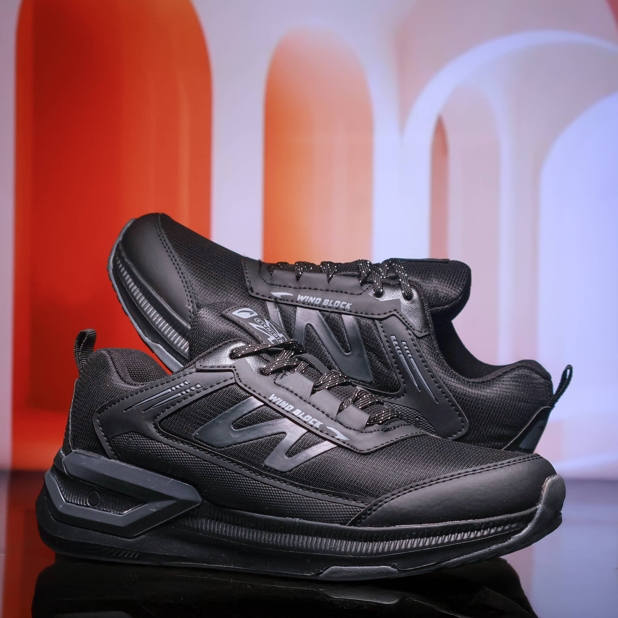     			ASIAN CIVIC-01 Black Men's Sports Running Shoes