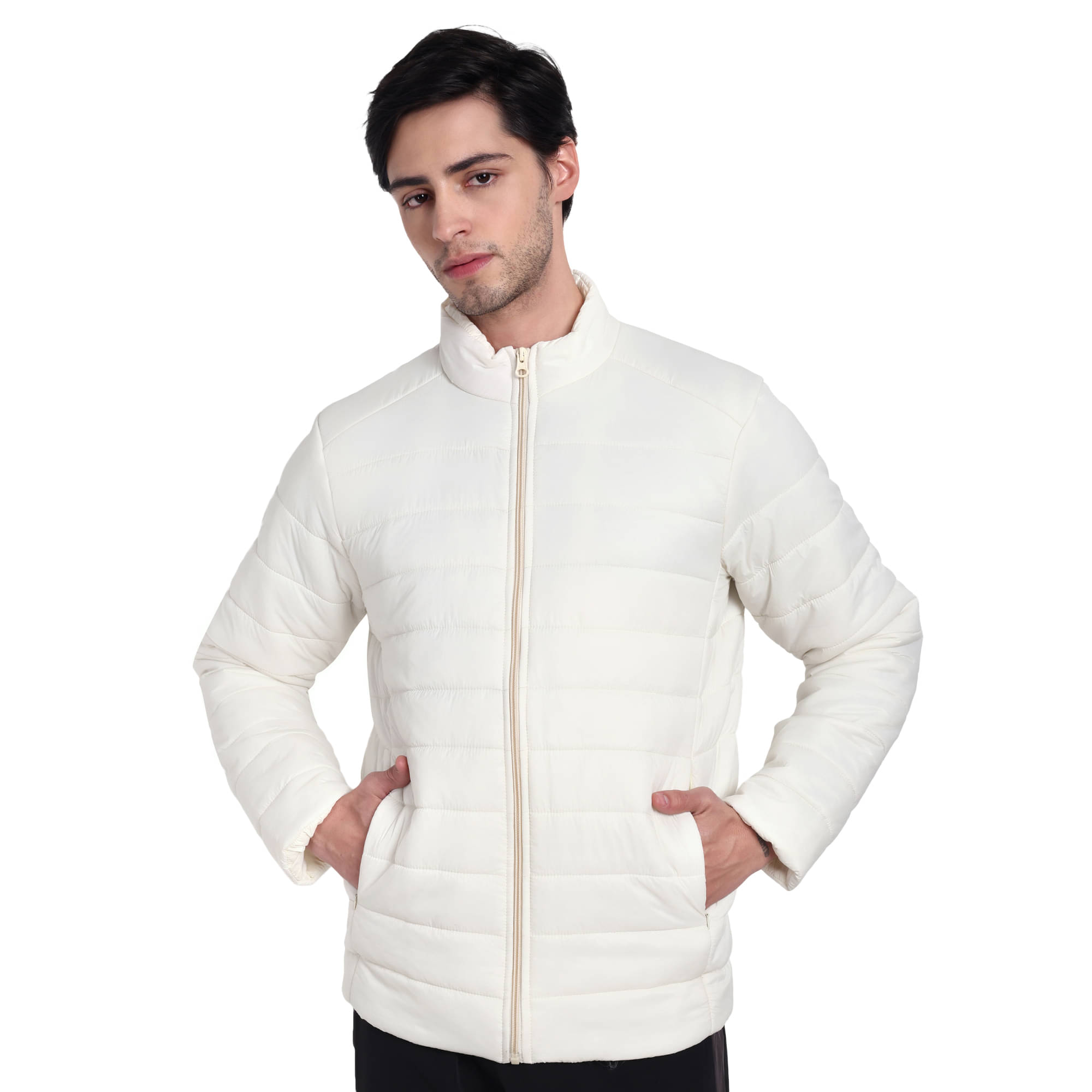     			ASIAN Polyester Men's Casual Jacket - White ( Pack of 1 )
