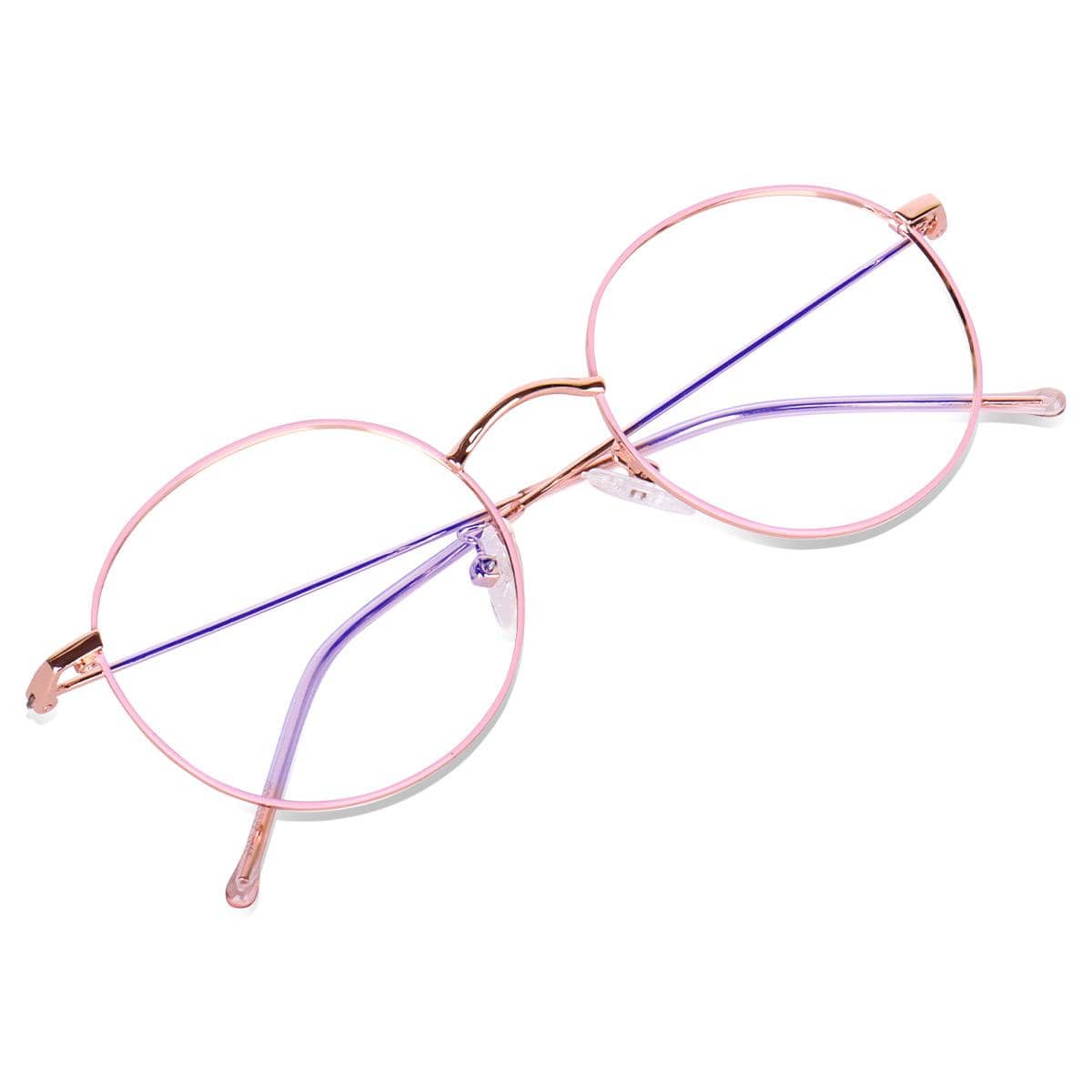 Admire Gold Full Rim Round Computer Glasses ( Pack of 1 )