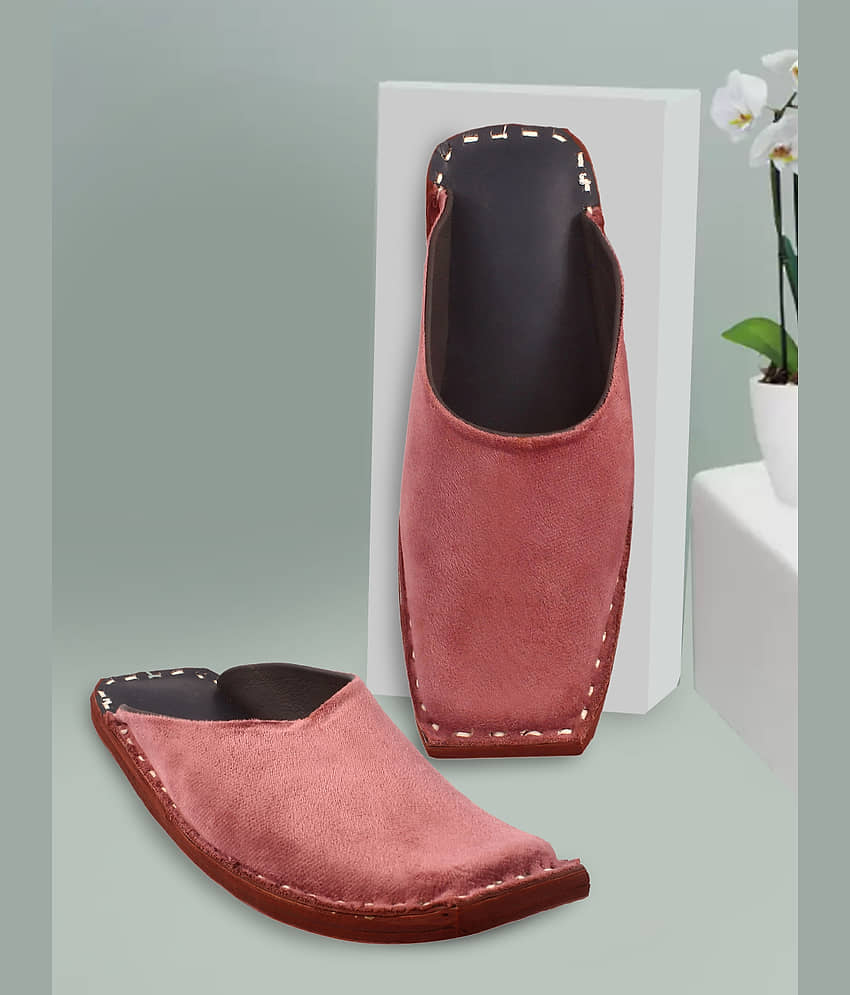 Anjaneya Creations Rose Gold Men's Mule - Ethnic Shoes | Buy online on ZillyBuy