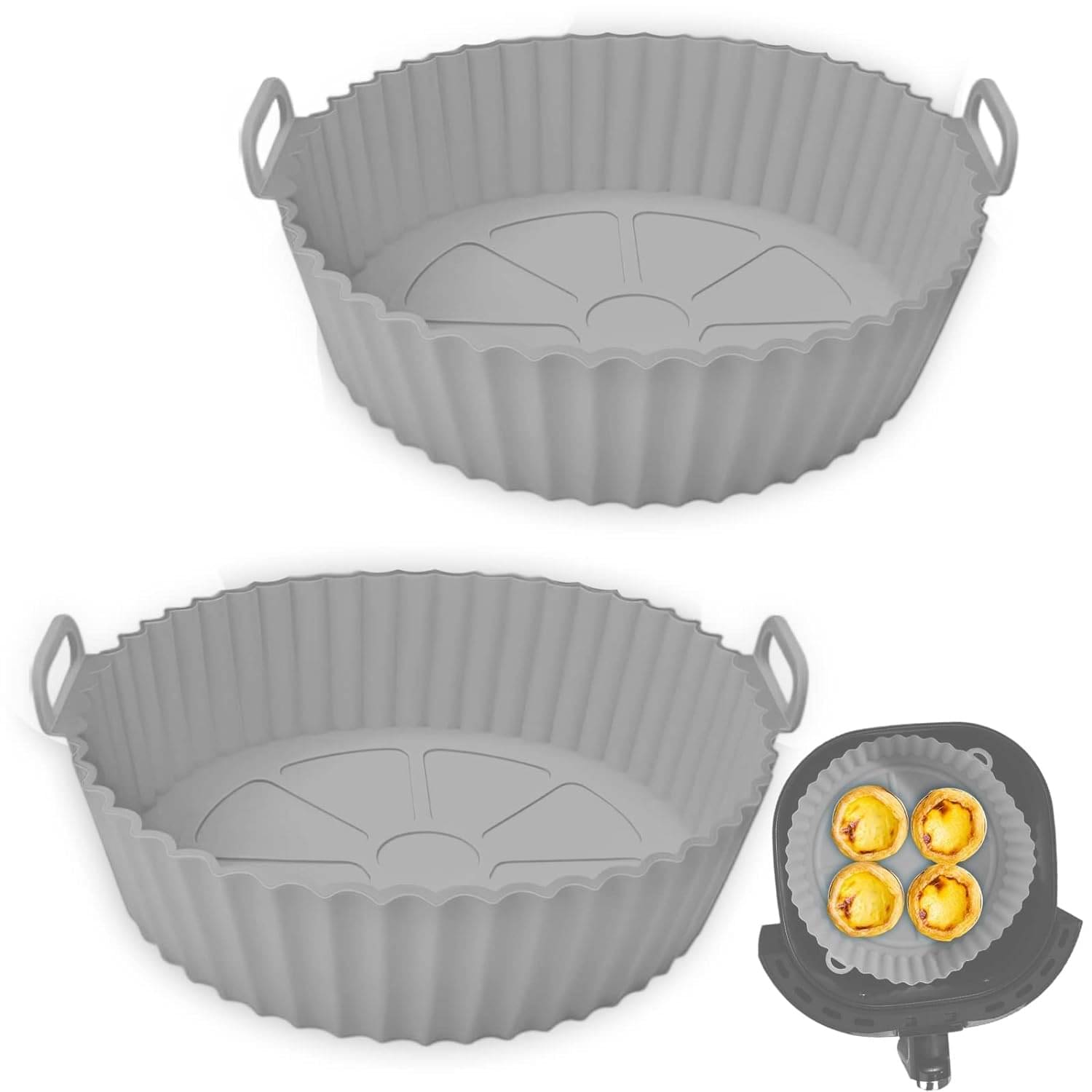     			BECKONMART Assorted Silicon Baking Trays