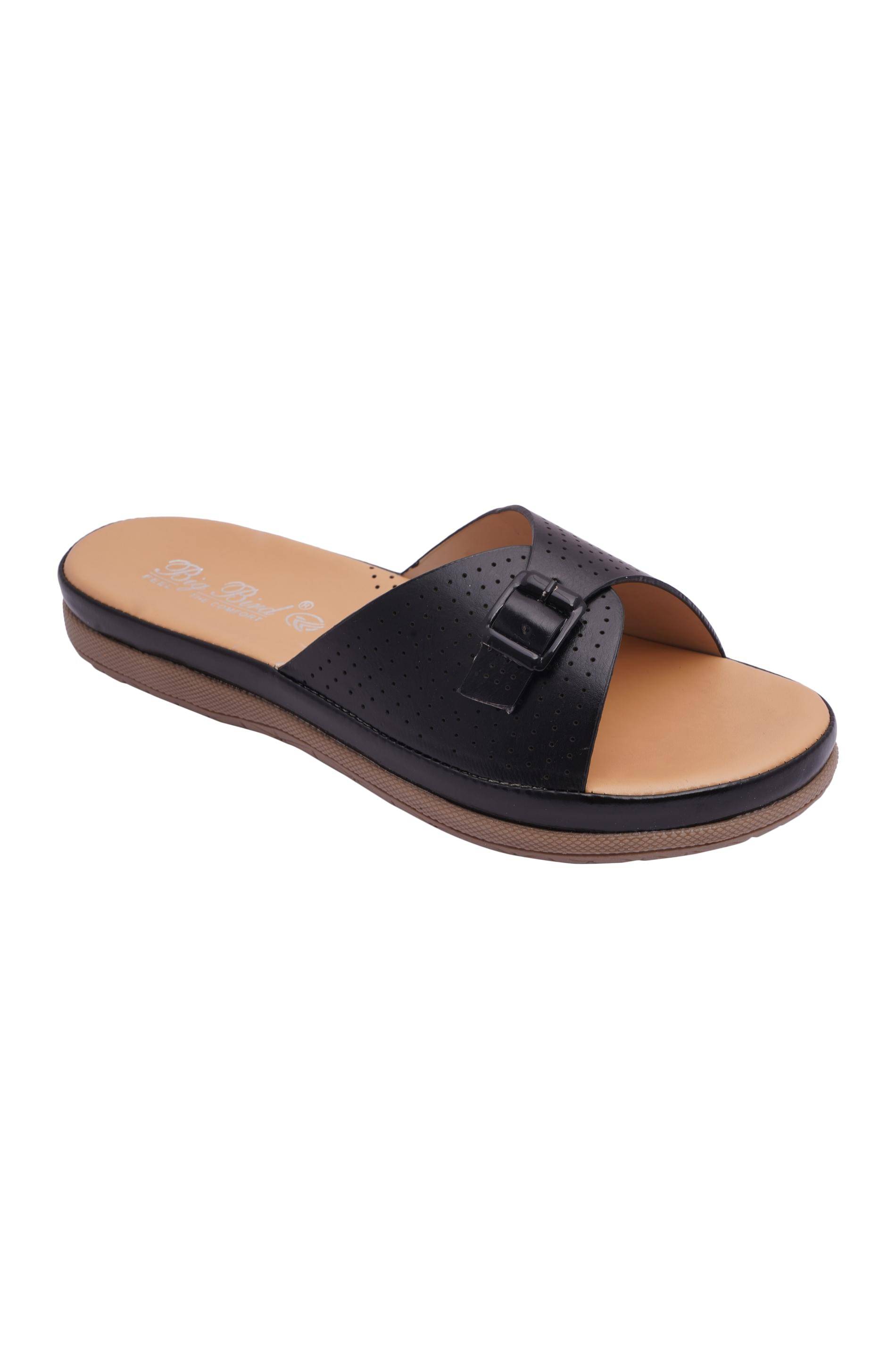     			BIG BIRD Black Women's Flats