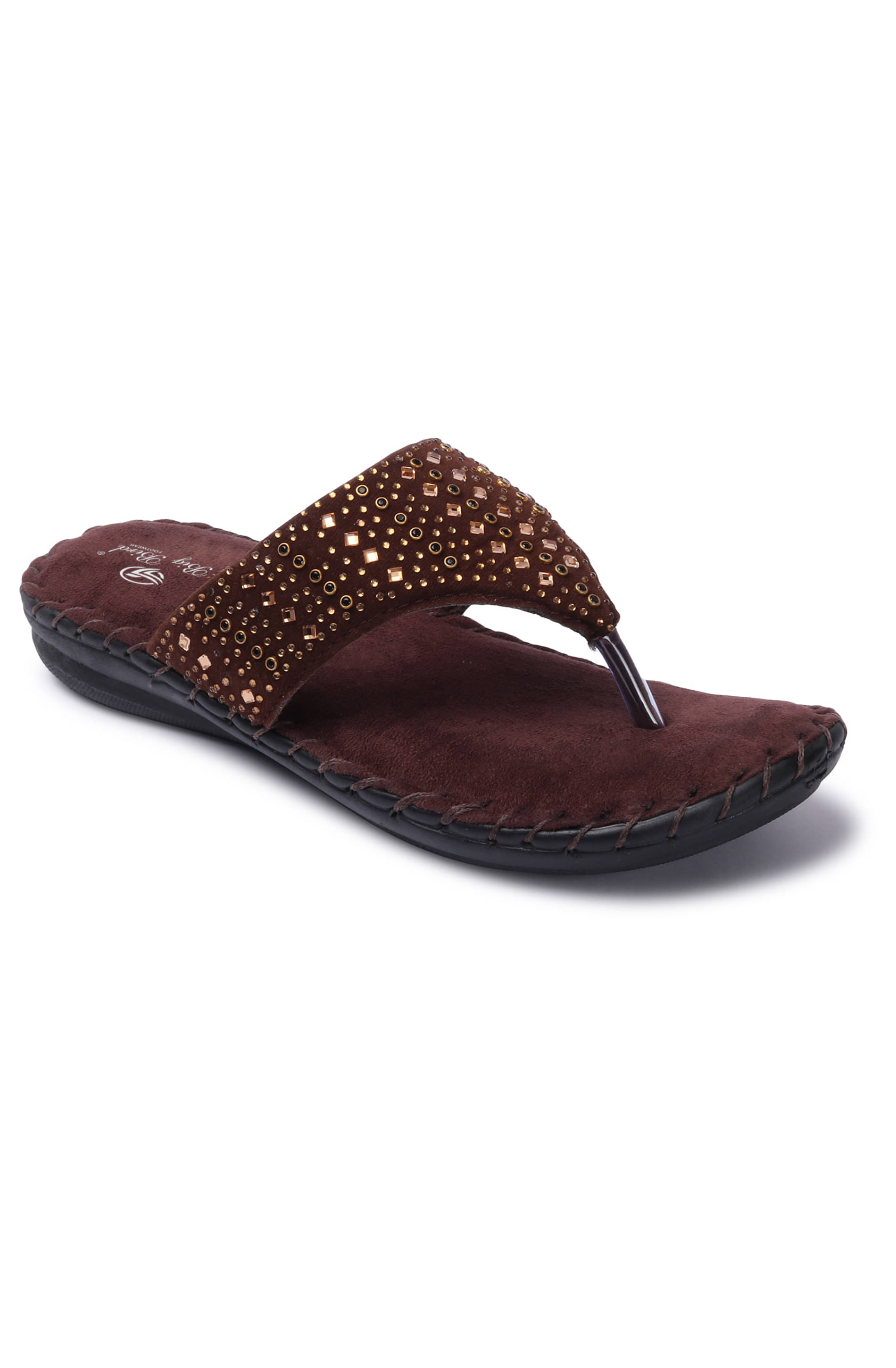     			BIG BIRD Brown Women's Flats