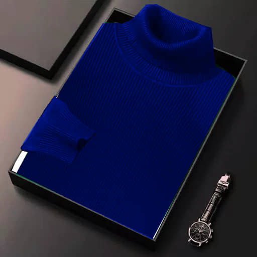 CAT BUNNY Woollen High Neck Men's Sweatshirt - Maroon ( Pack of 1 )