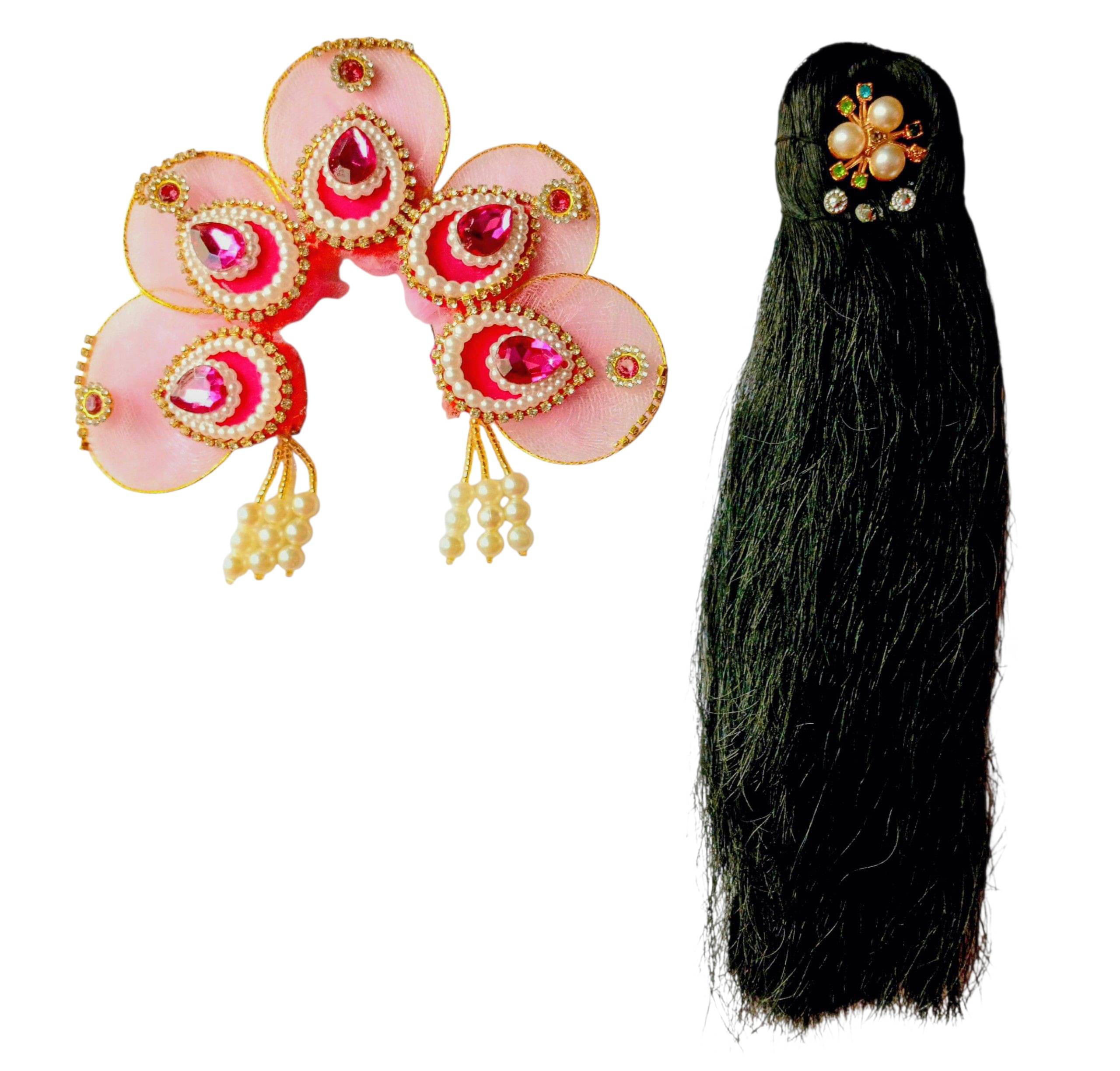     			Cherry Tree Durga Mata Pink Crystal Jewellery ( Pack of 1 )