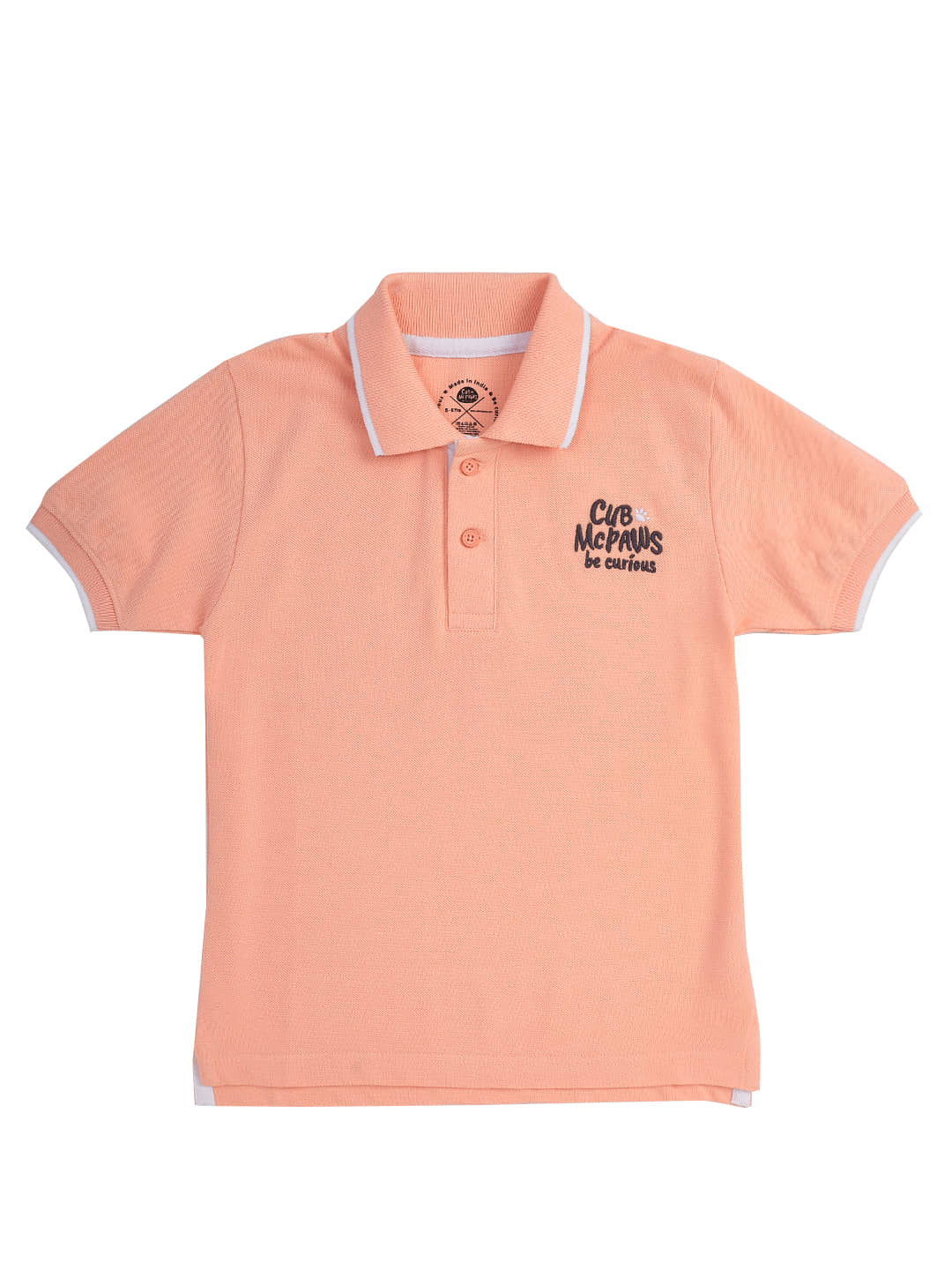 Cub Mcpaws Pack of 1 Boys Cotton Polo T-Shirt ( Blue )