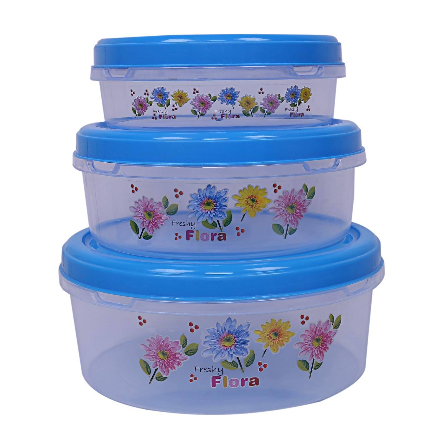 Doon Furniture House Plastic Light Blue Utility Container ( Set of 3 ) Doon Furniture House Plastic Light Blue Utility Container ( Set of 3 )