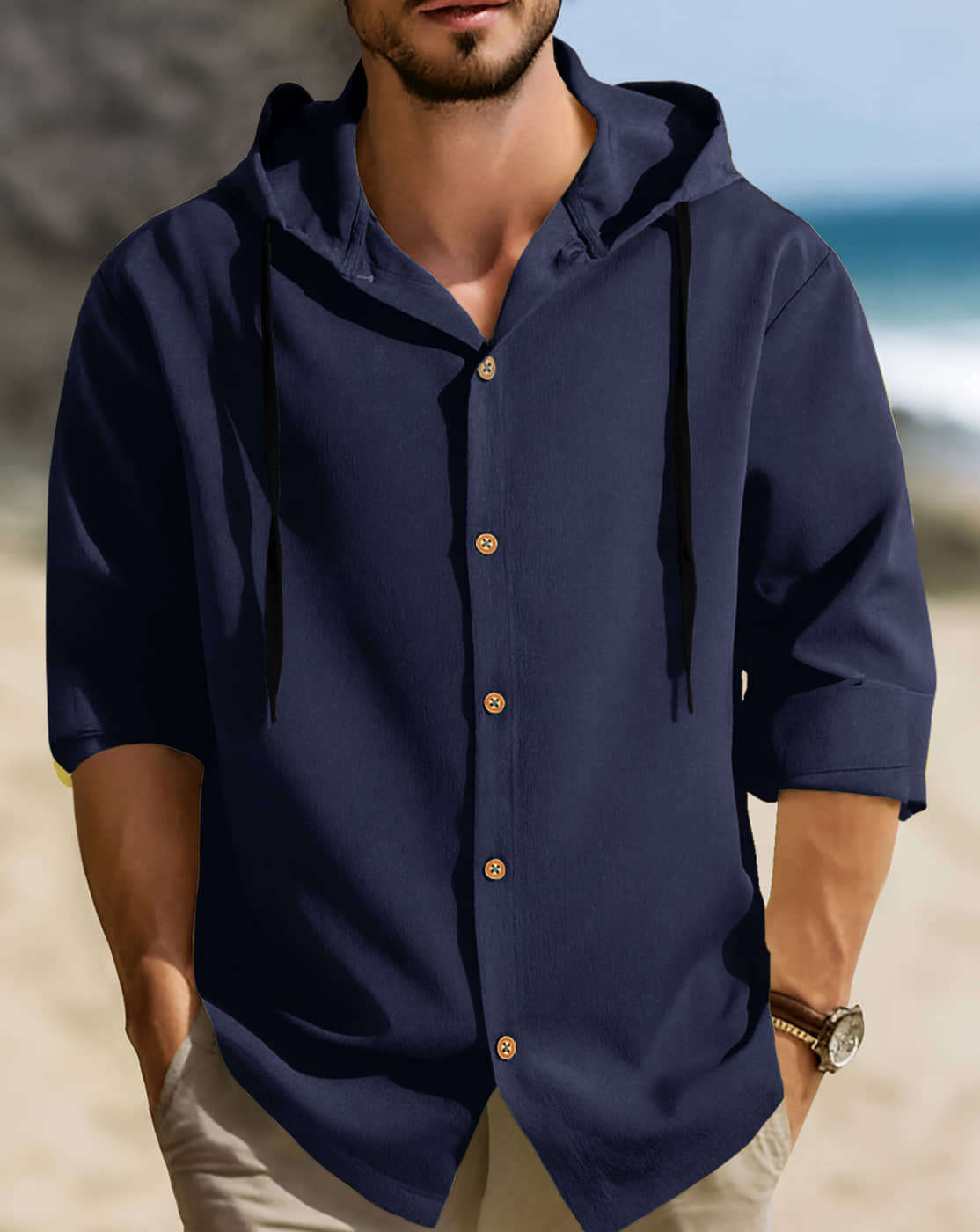 Eyebogler Cotton Blend Relaxed Fit Solids Full Sleeves Men's Casual Shirt - Multi ( Pack of 1 )