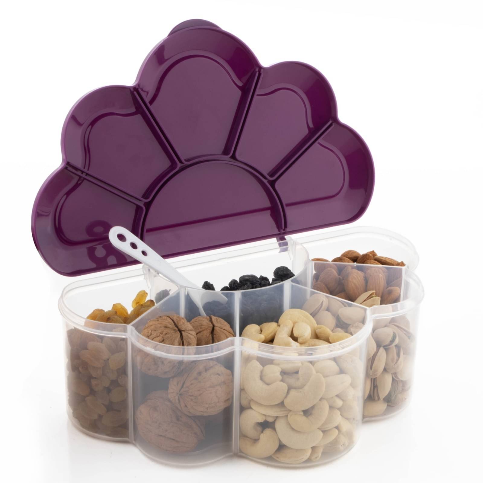     			FIT4CHEF Dry Fruit Container Polyproplene Purple Multi-Purpose Container ( Set of 1 )