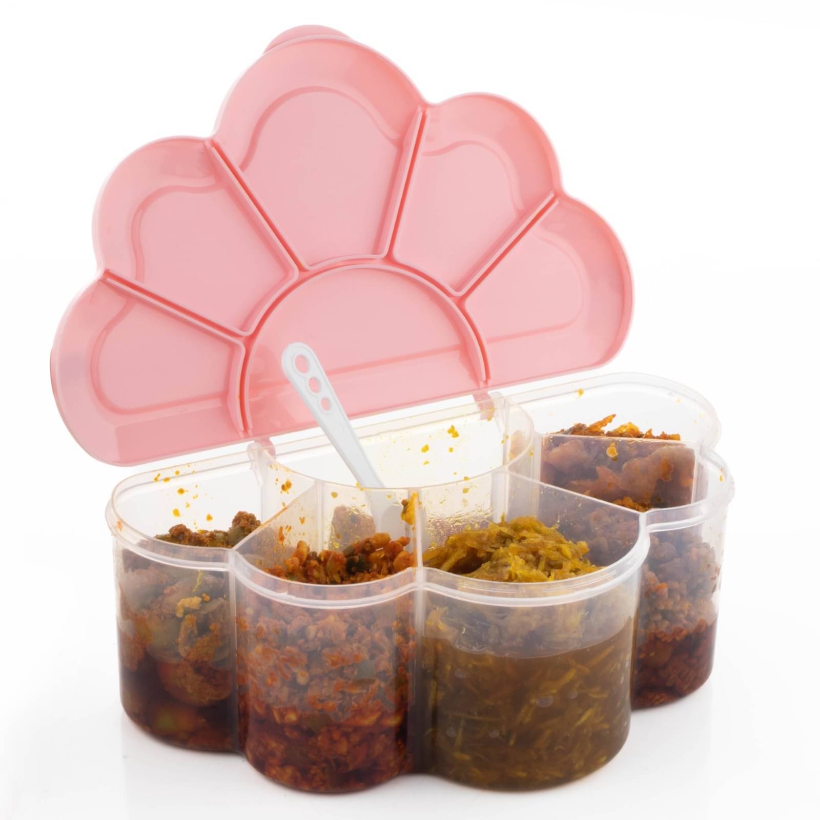     			FIT4CHEF Pickle Jar Polyproplene Pink Pickle Container ( Set of 1 )