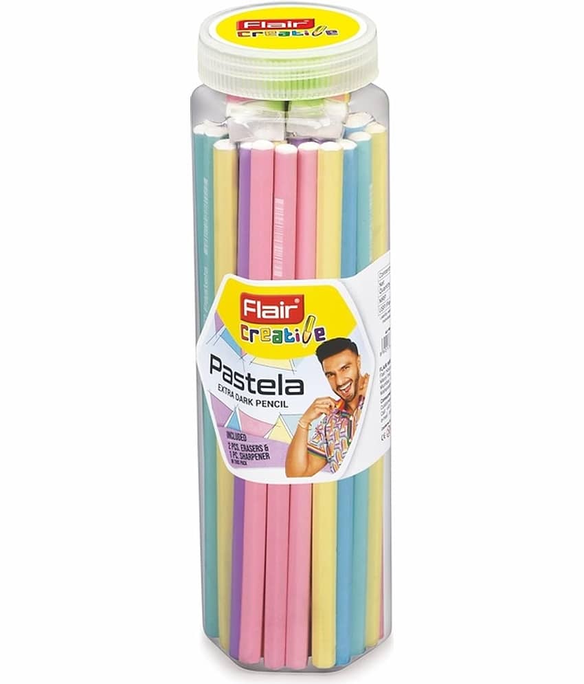 Flair Creative Pastela Wooden Pencils – Pack of 50 - Stationery | Buy online on ZillyBuy