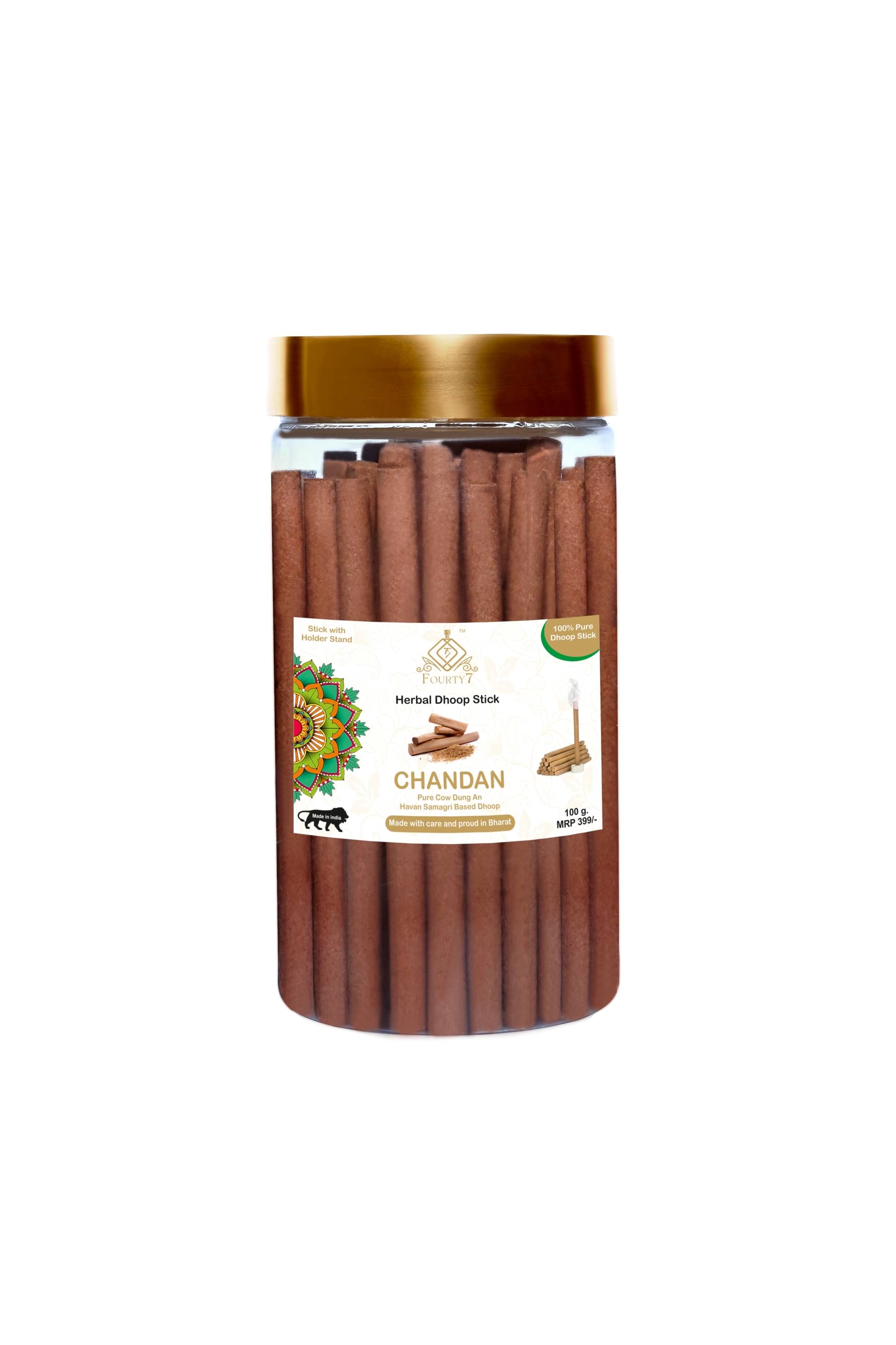 Fourty 7 Dhoop,Incense Dhoop Sticks Chandan 100 gm ( Pack of 1 ) Fourty 7 Dhoop,Incense Dhoop Sticks Chandan 100 gm ( Pack of 1 )