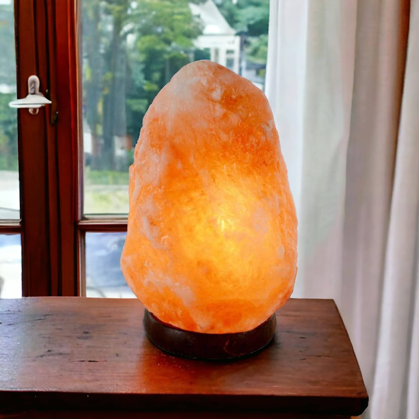 GLOBAL AROMA Orange Himalayan Salt Table Lamp ( Pack of 1 ) GLOBAL AROMA Orange Himalayan Salt Table Lamp ( Pack of 1 )
