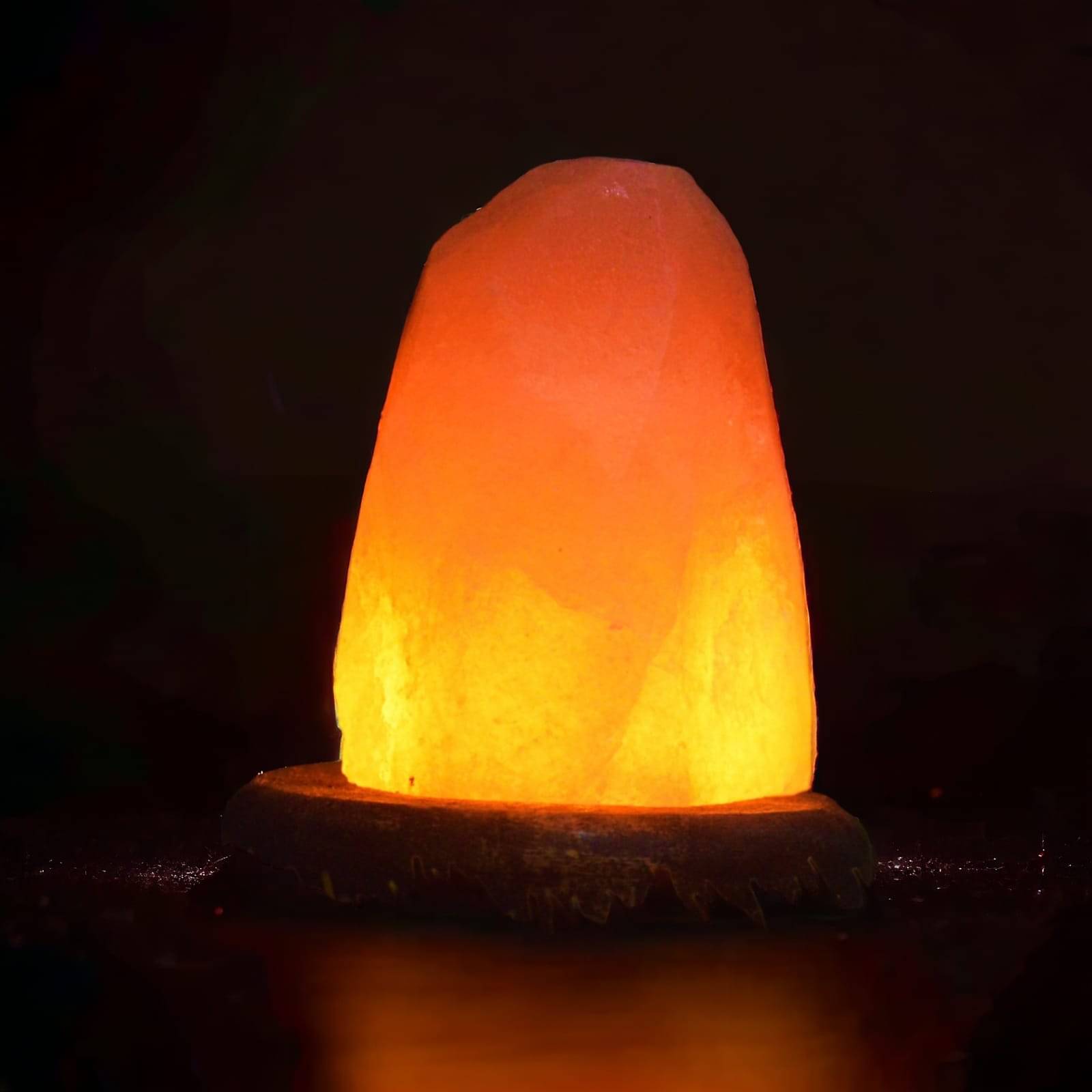 GLOBAL AROMA Orange Himalayan Salt Table Lamp ( Pack of 1 )     			GLOBAL AROMA Orange Himalayan Salt Table Lamp ( Pack of 1 )