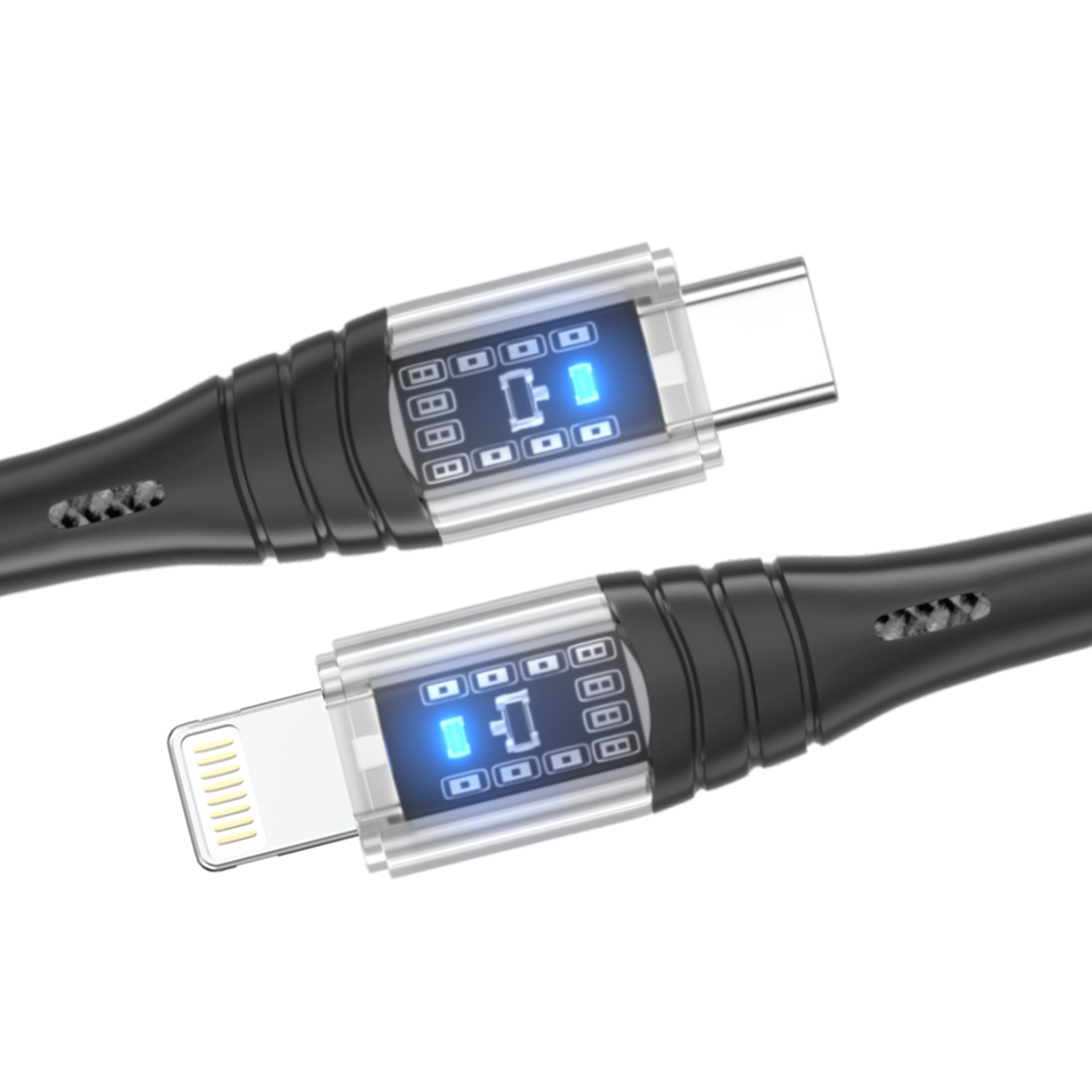 Hitech 30 W Type-C To Lightning Data Cable,Qualcomm3.0, Braided Wire,1 Meter Length Hitech 30 W Type-C To Lightning Data Cable,Qualcomm3.0, Braided Wire,1 Meter Length