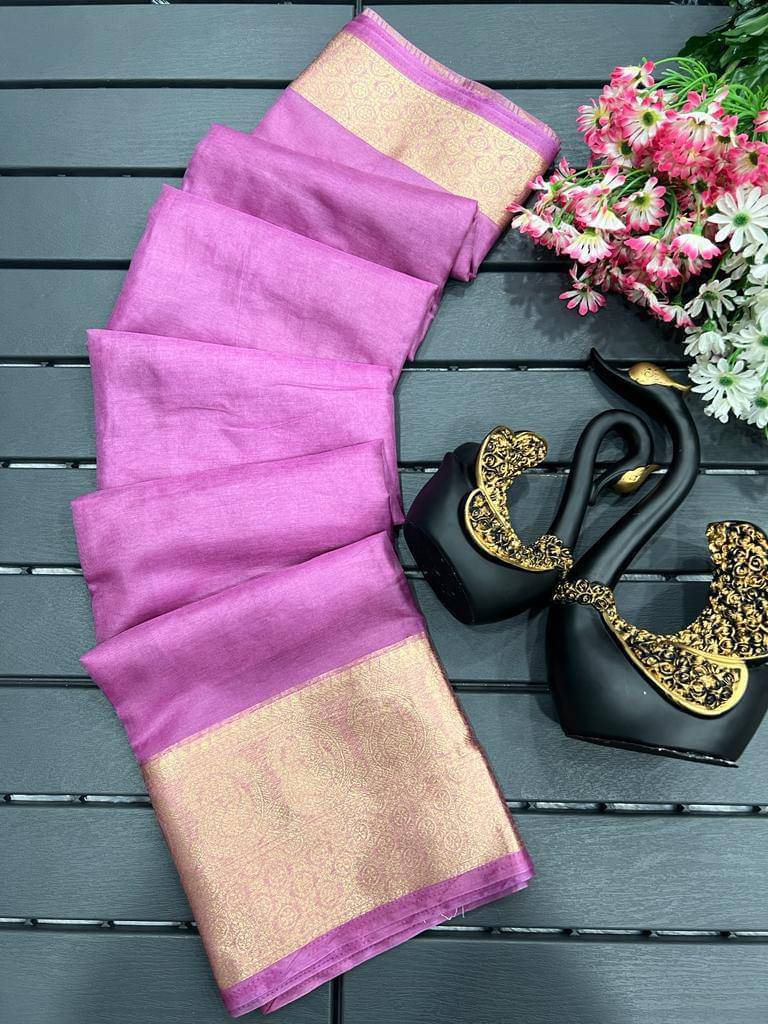     			INDIAN SILKS Silk Blend Printed Regular Saree With Unstitched Blouse Piece ( Magenta )
