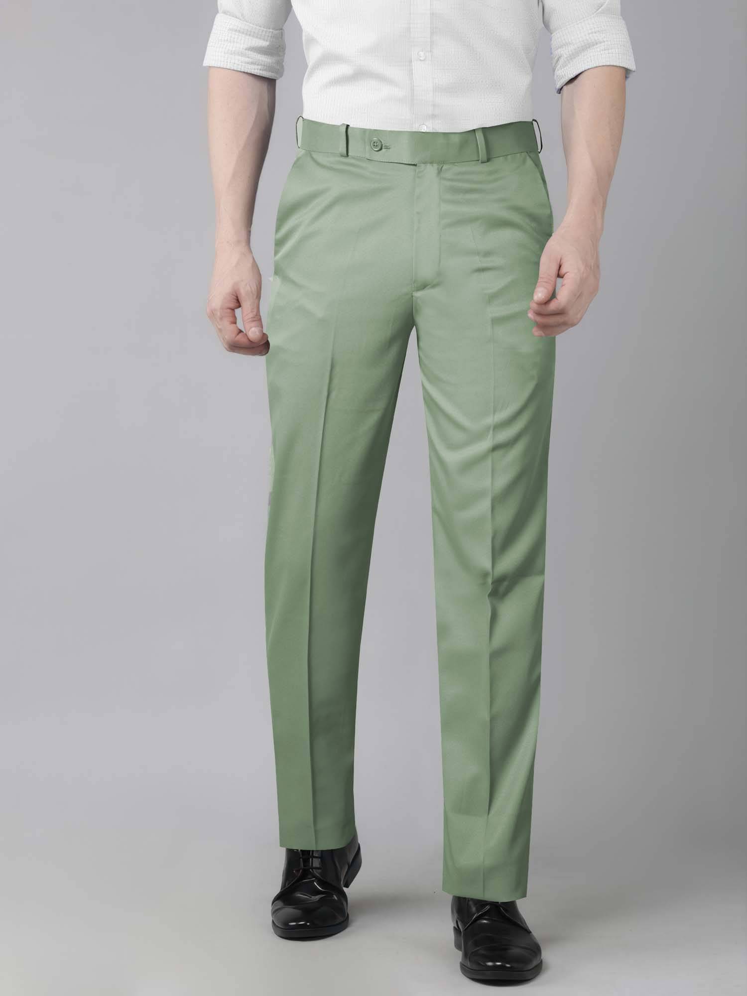     			JB JUST BLACK Regular Men's Formal Trouser - Light Green ( Pack of 1 )