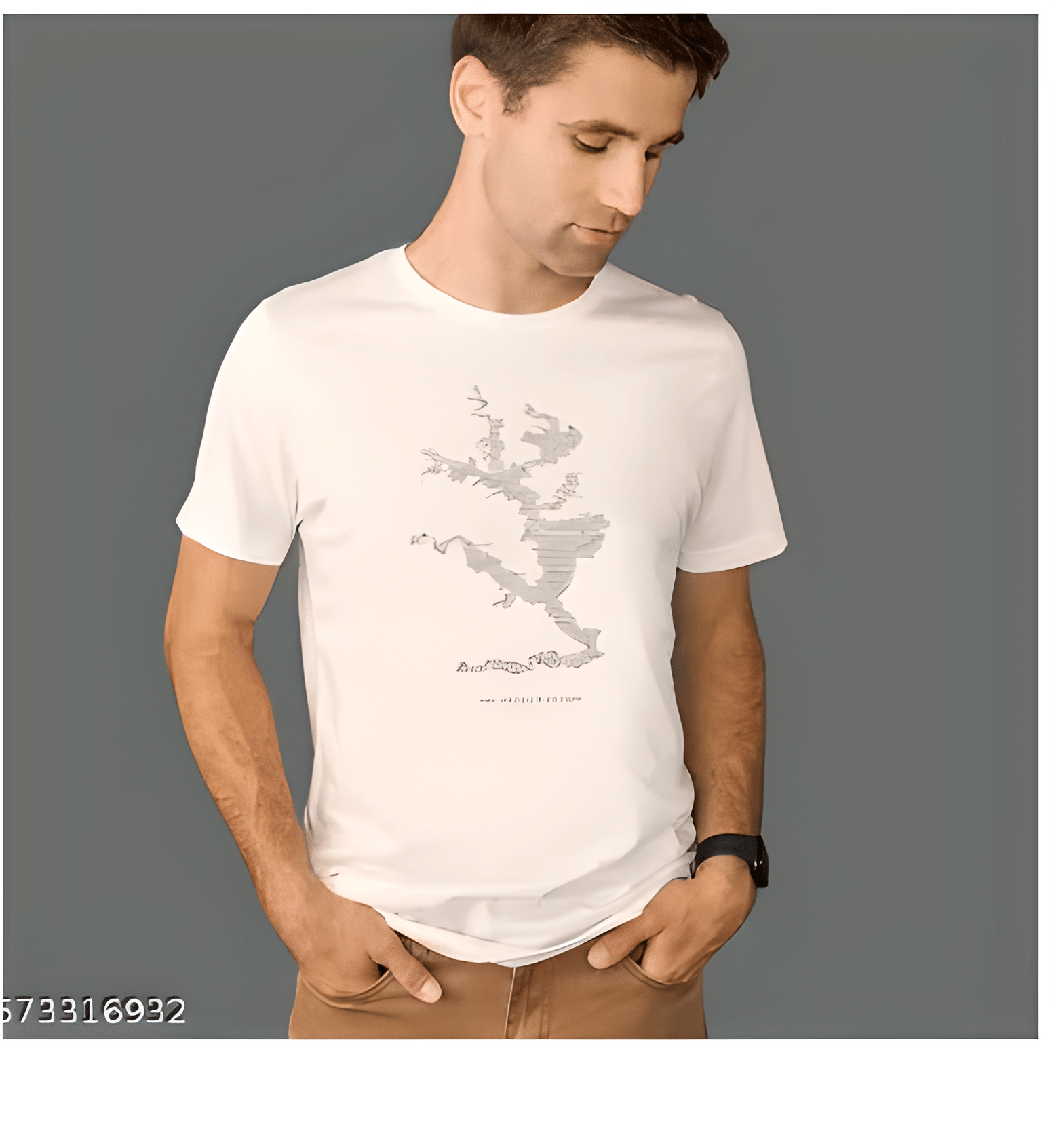 KM Men Polyester Regular Fit Printed T-Shirt ( White ) KM Men Polyester Regular Fit Printed T-Shirt ( White )
