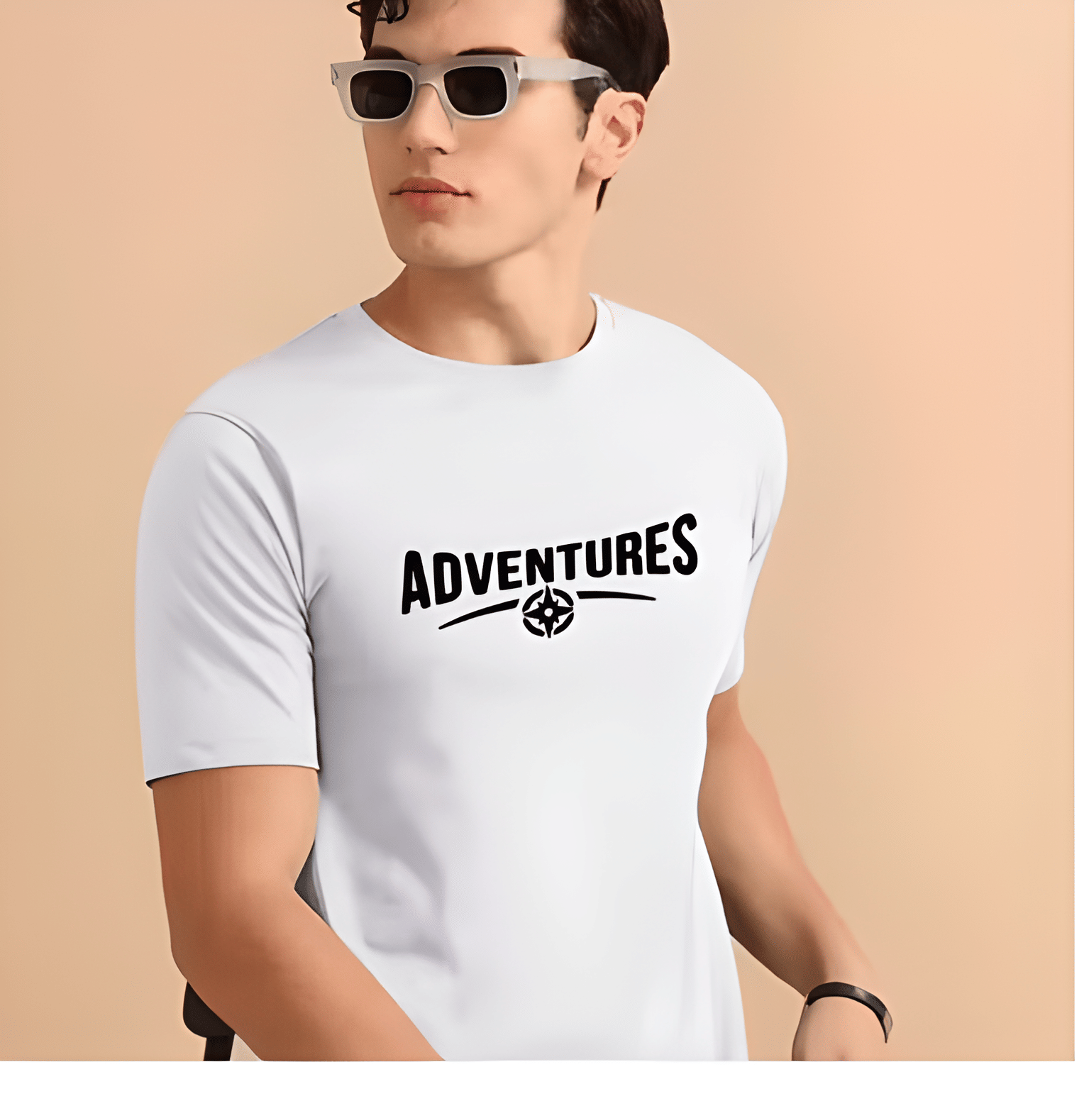     			KM Men Polyester Regular Fit Printed T-Shirt ( Multicolor4 )