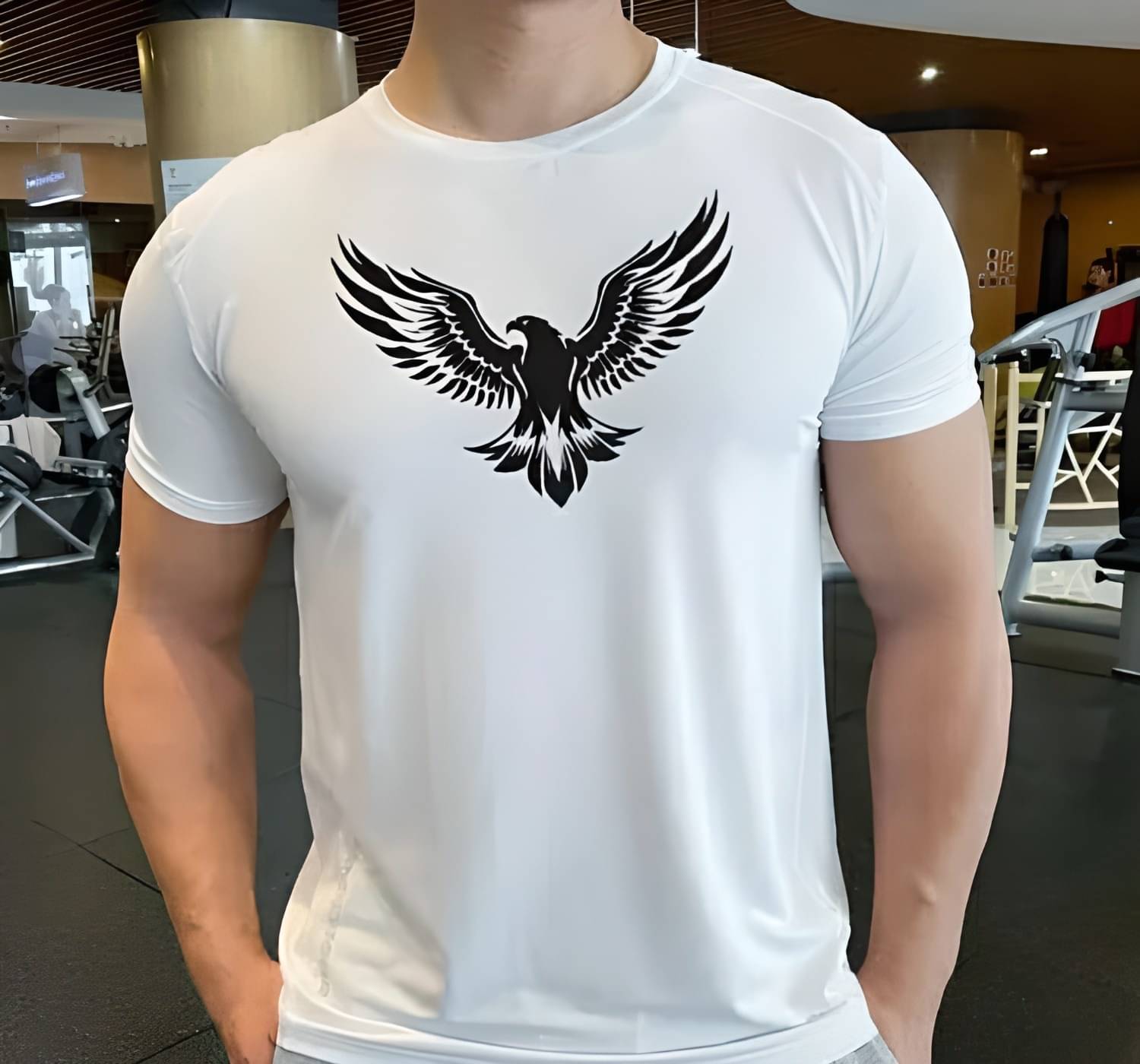 KM Men Polyester Regular Fit Printed T-Shirt ( White ) KM Men Polyester Regular Fit Printed T-Shirt ( White )