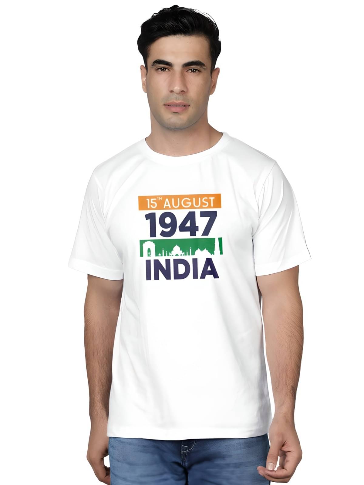 KM Men Polyester Regular Fit Printed T-Shirt ( White ) KM Men Polyester Regular Fit Printed T-Shirt ( White )