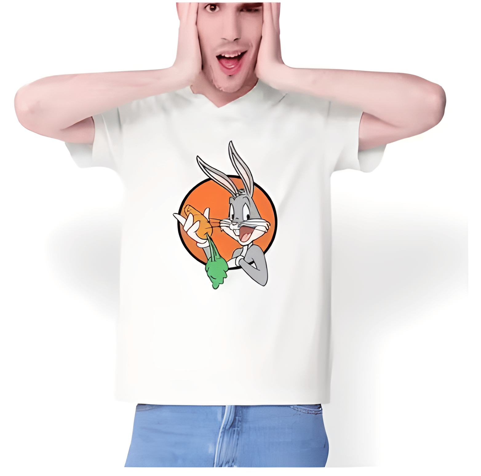 KM Men Polyester Regular Fit Printed T-Shirt ( White )     			KM Men Polyester Regular Fit Printed T-Shirt ( White )