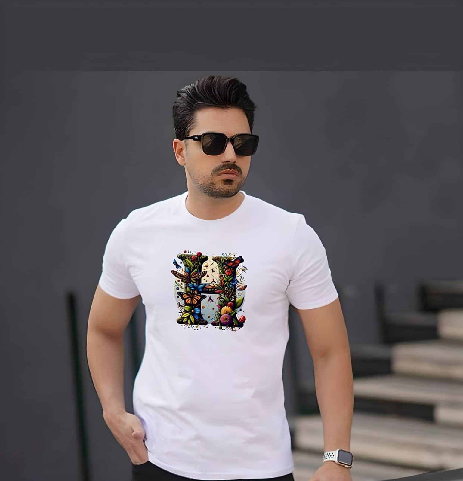     			KM Men Polyester Regular Fit Printed T-Shirt ( Multicolor4 )
