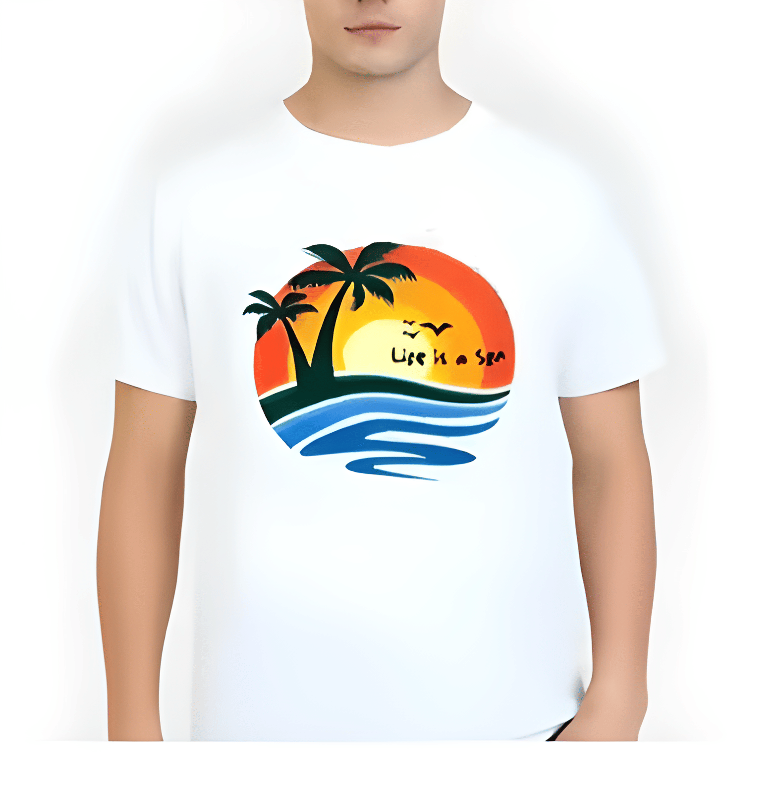     			KM Men Polyester Regular Fit Printed T-Shirt ( Multicolor4 )