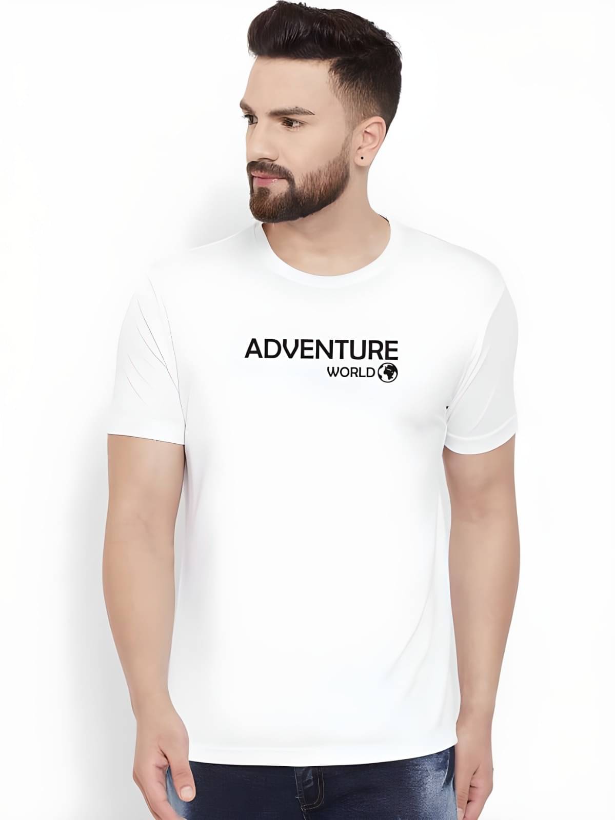 KM Men Polyester Regular Fit Printed T-Shirt ( Multicolor4 ) KM Men Polyester Regular Fit Printed T-Shirt ( Multicolor4 )