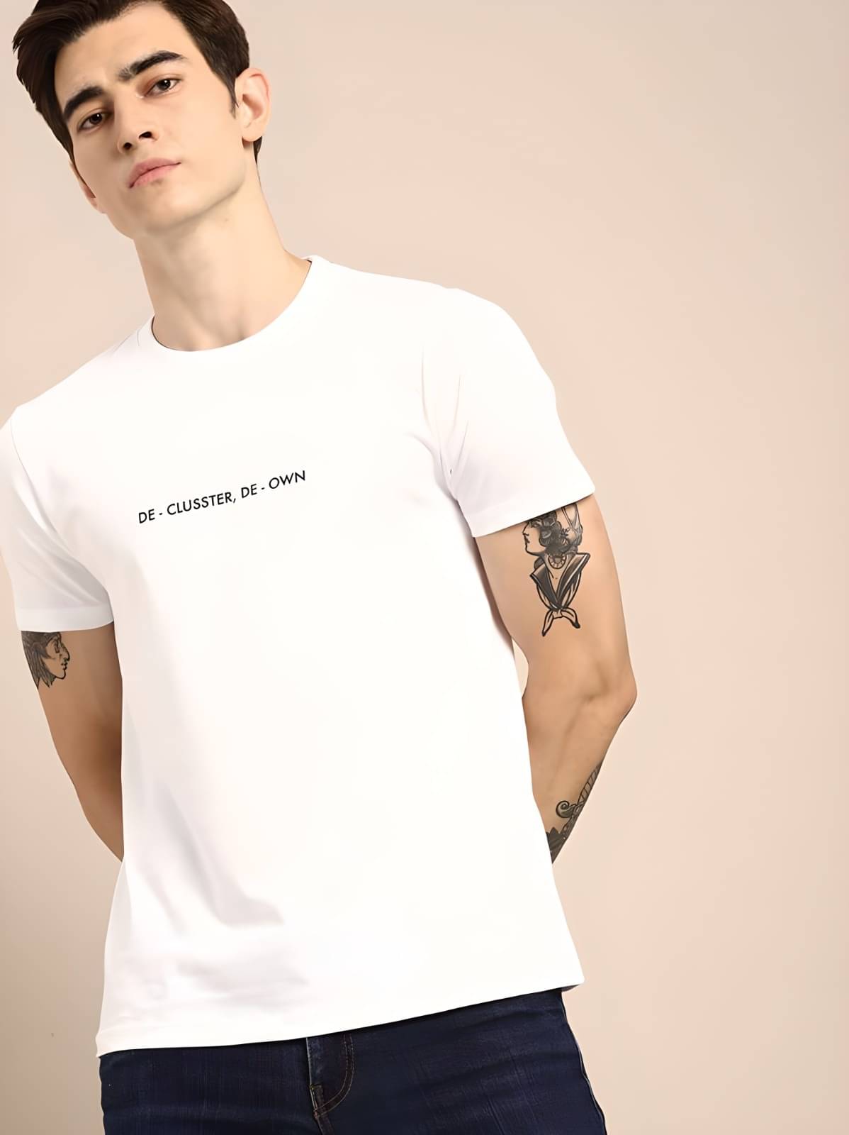 KM Men Polyester Regular Fit Printed T-Shirt ( White ) KM Men Polyester Regular Fit Printed T-Shirt ( White )