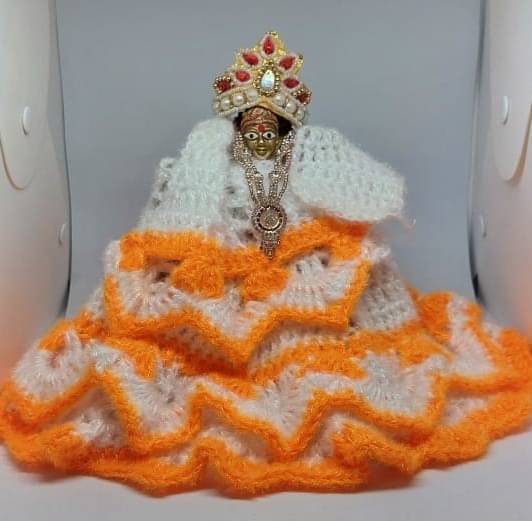     			KRIDHARA FOUNDATION Durga Mata Orange Wool Dress ( Pack of 1 )