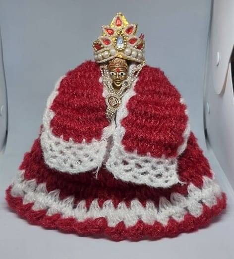     			KRIDHARA FOUNDATION Durga Mata Red Wool Dress ( Pack of 1 )