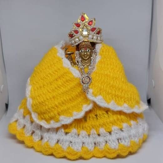     			KRIDHARA FOUNDATION Durga Mata Yellow Wool Dress ( Pack of 2 )