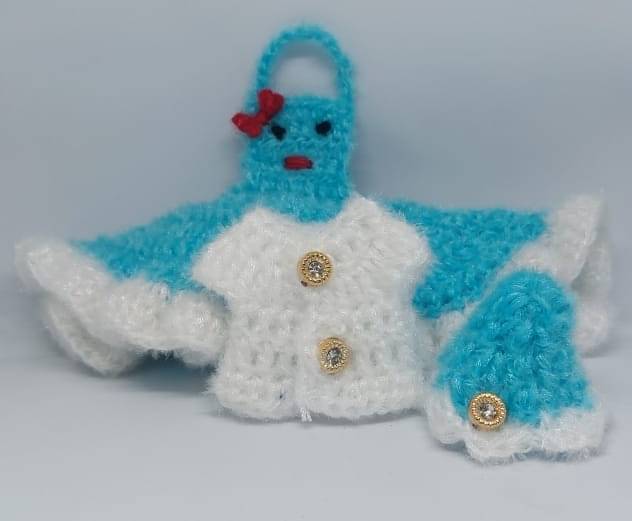     			KRIDHARA FOUNDATION Laddu Gopal Blue Wool Dress ( Pack of 2 )