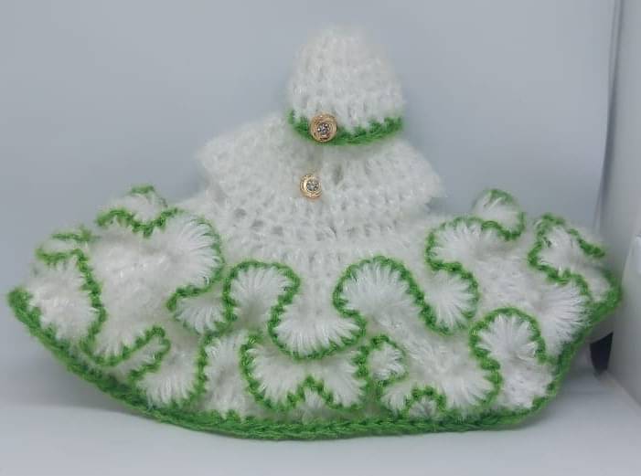     			KRIDHARA FOUNDATION Laddu Gopal Green Wool Dress ( Pack of 1 )