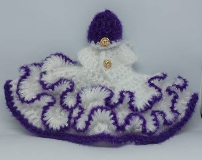     			KRIDHARA FOUNDATION Laddu Gopal Purple Wool Dress ( Pack of 1 )