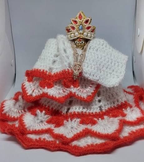     			KRIDHARA FOUNDATION Laddu Gopal Red Wool Dress ( Pack of 1 )