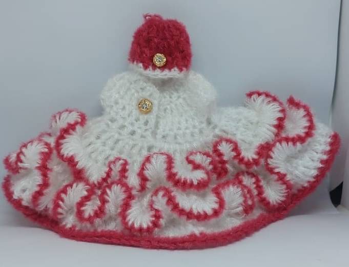     			KRIDHARA FOUNDATION Laddu Gopal Red Wool Dress ( Pack of 1 )