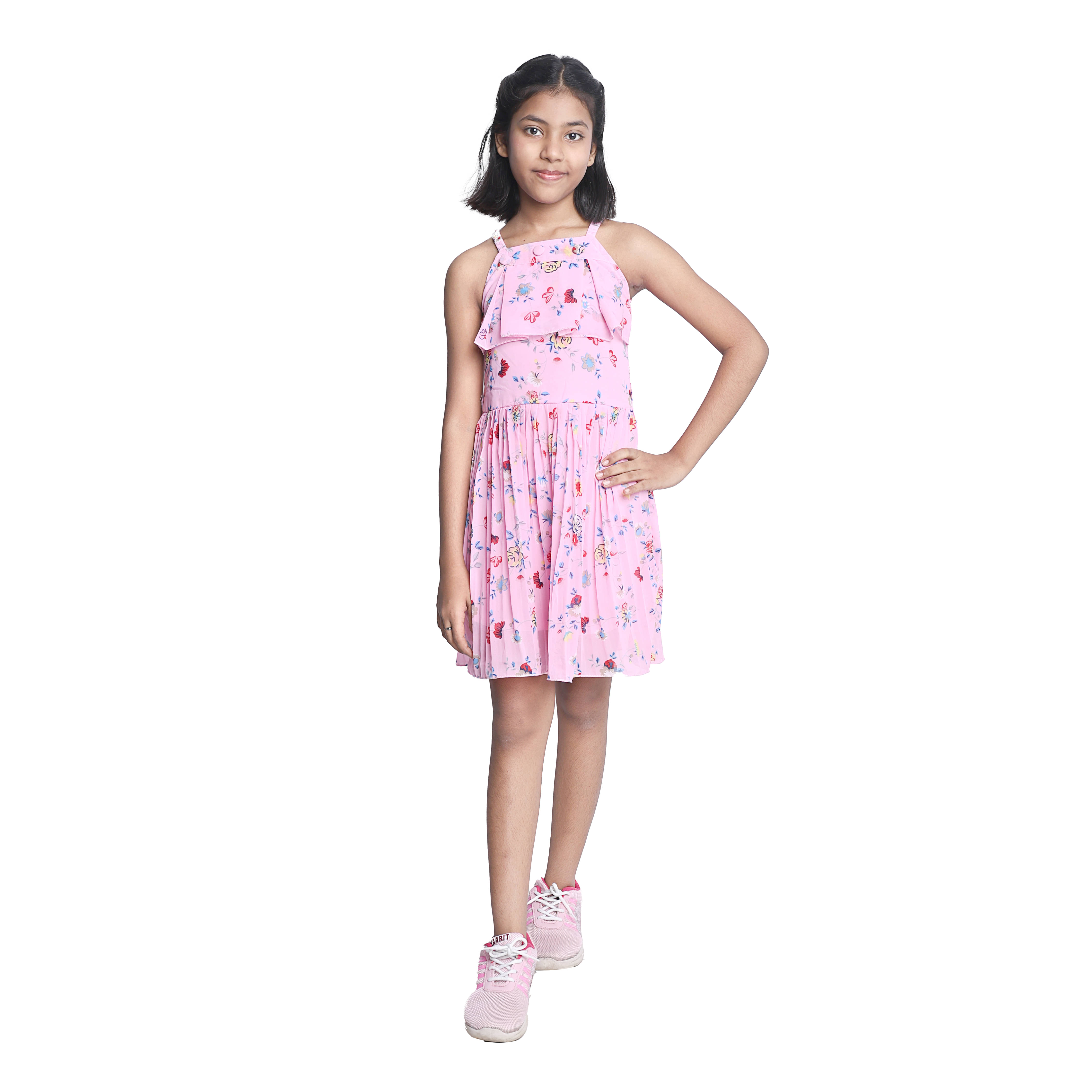 Kidzee Kingdom Cotton Frock For Girls ( Pack of 1 , Pink ) Kidzee Kingdom Cotton Frock For Girls ( Pack of 1 , Pink )