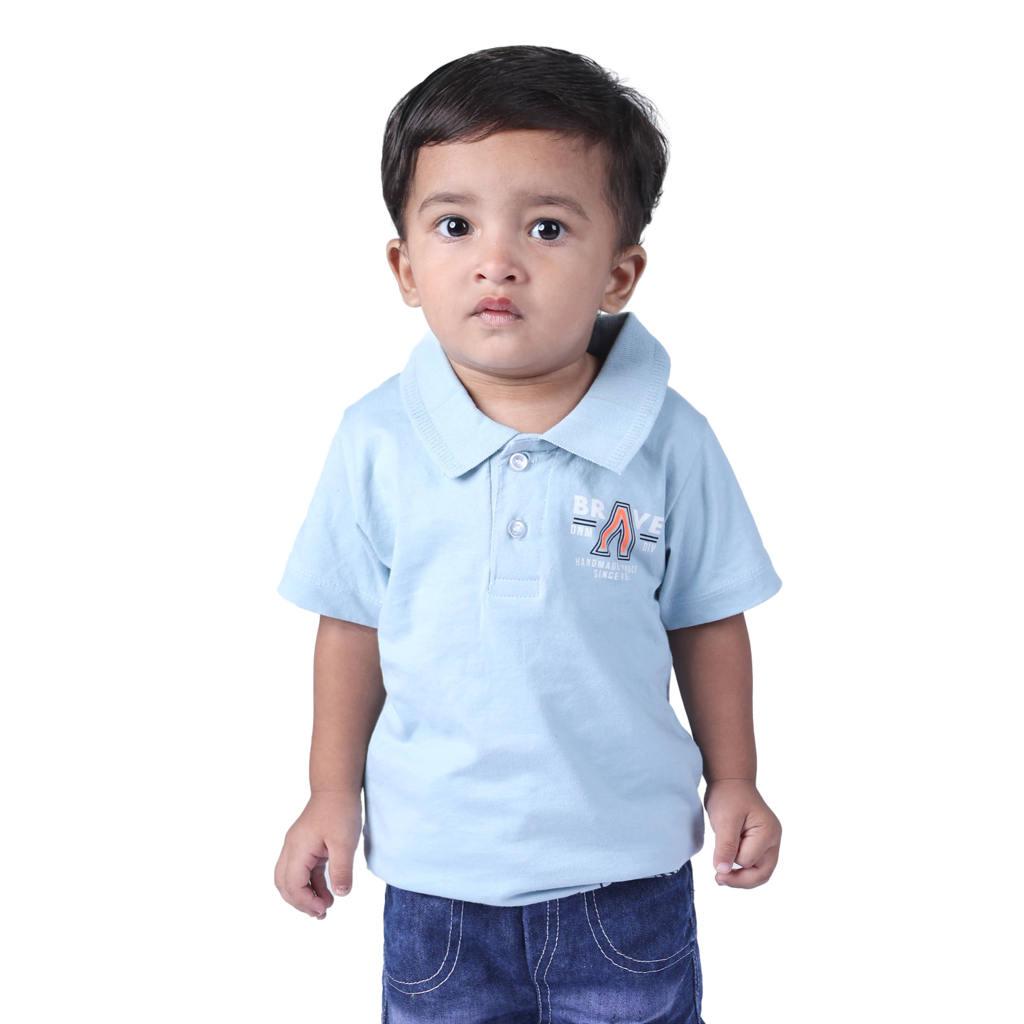     			Kidzee Kingdom Pack of 1 Baby Boys Cotton T-Shirt ( Blue )