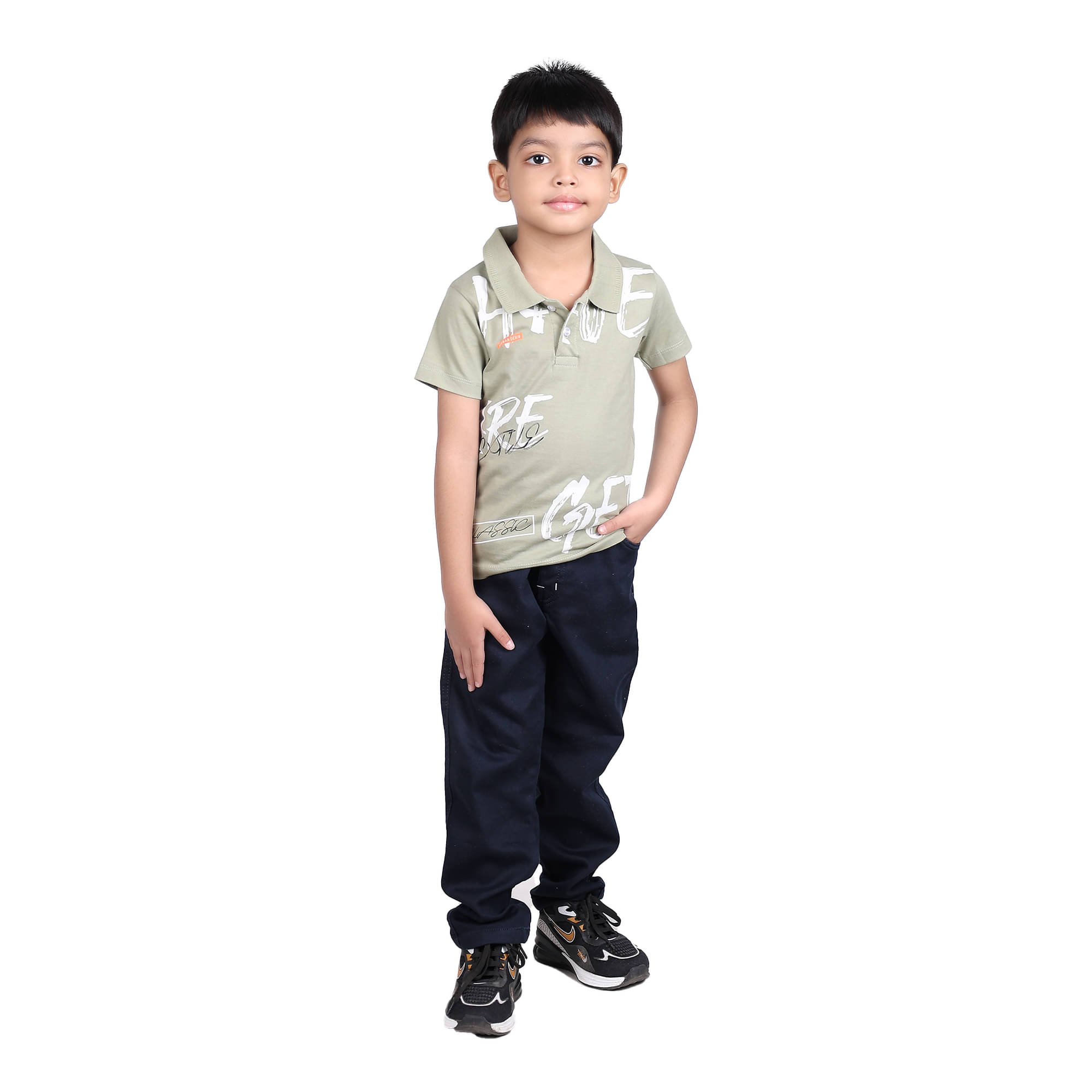     			Kidzee Kingdom Pack of 1 Boys Cotton T-Shirt ( Grey )