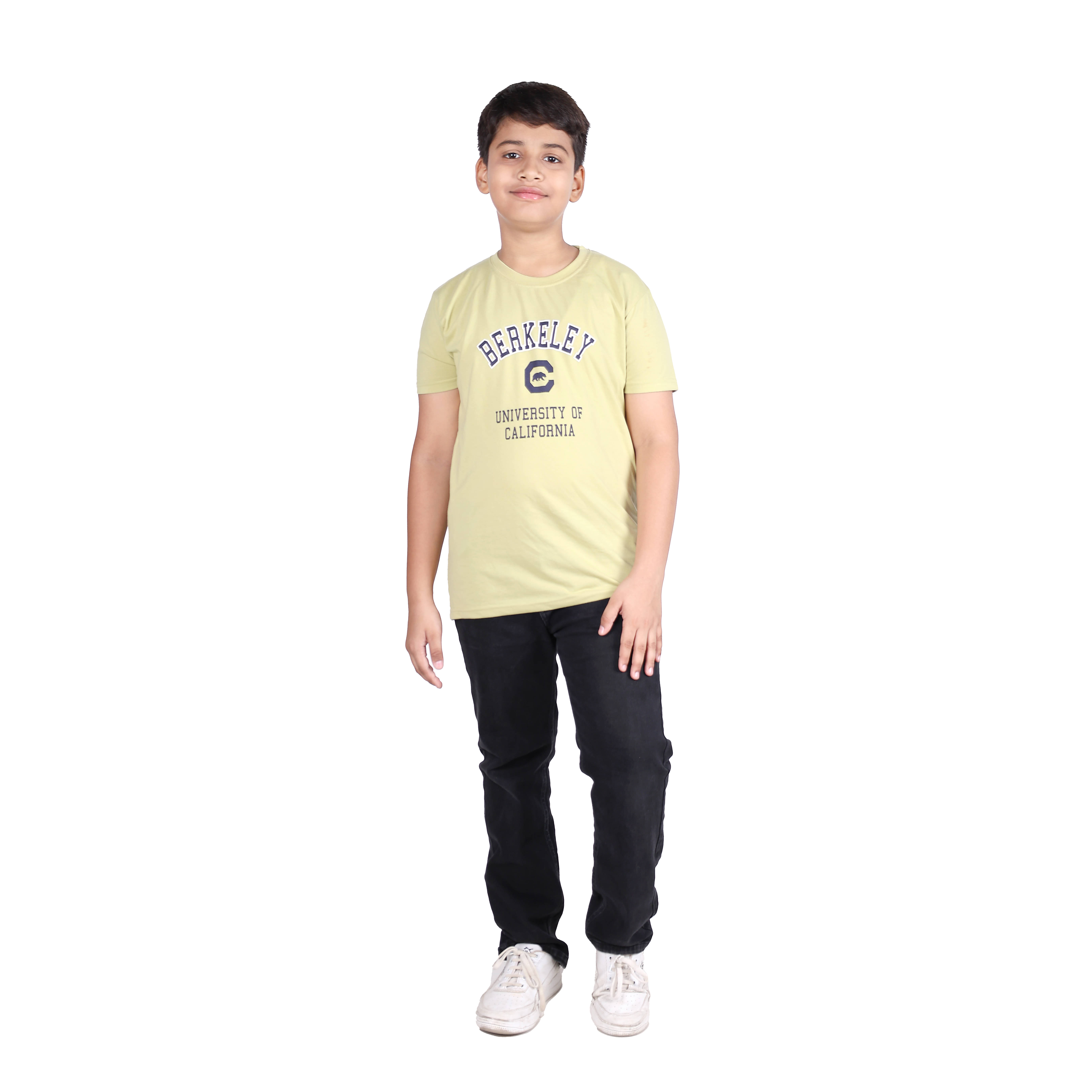     			Kidzee Kingdom Pack of 1 Boys Cotton T-Shirt ( Yellow )