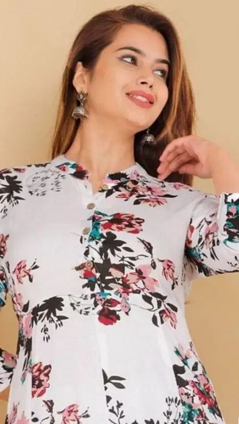 MK creation Women Cotton Blend Printed Gown ( Multicolor ) MK creation Women Cotton Blend Printed Gown ( Multicolor )