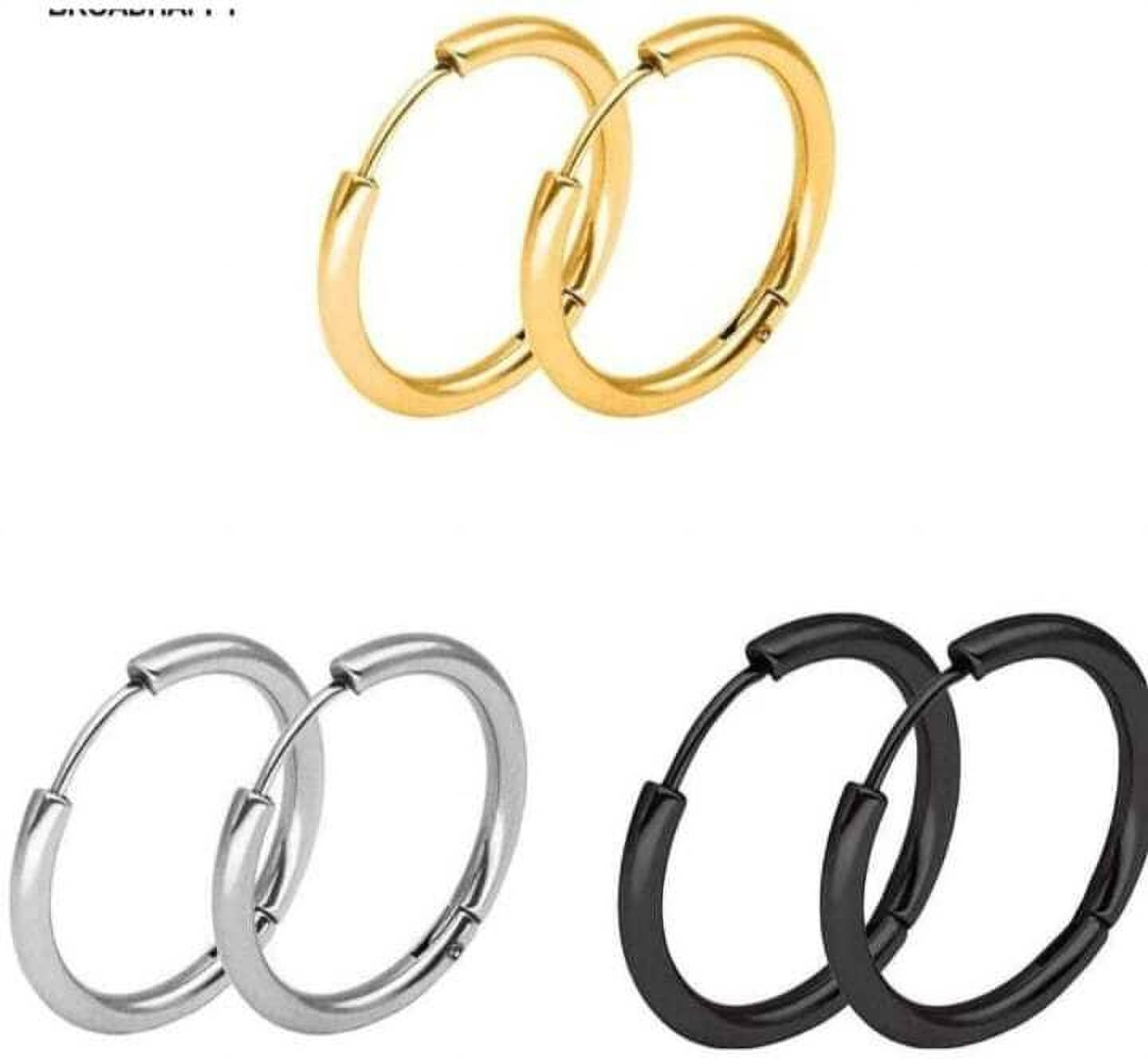     			Mehak Creation Brown Hoops Earrings ( Pack of 1 )