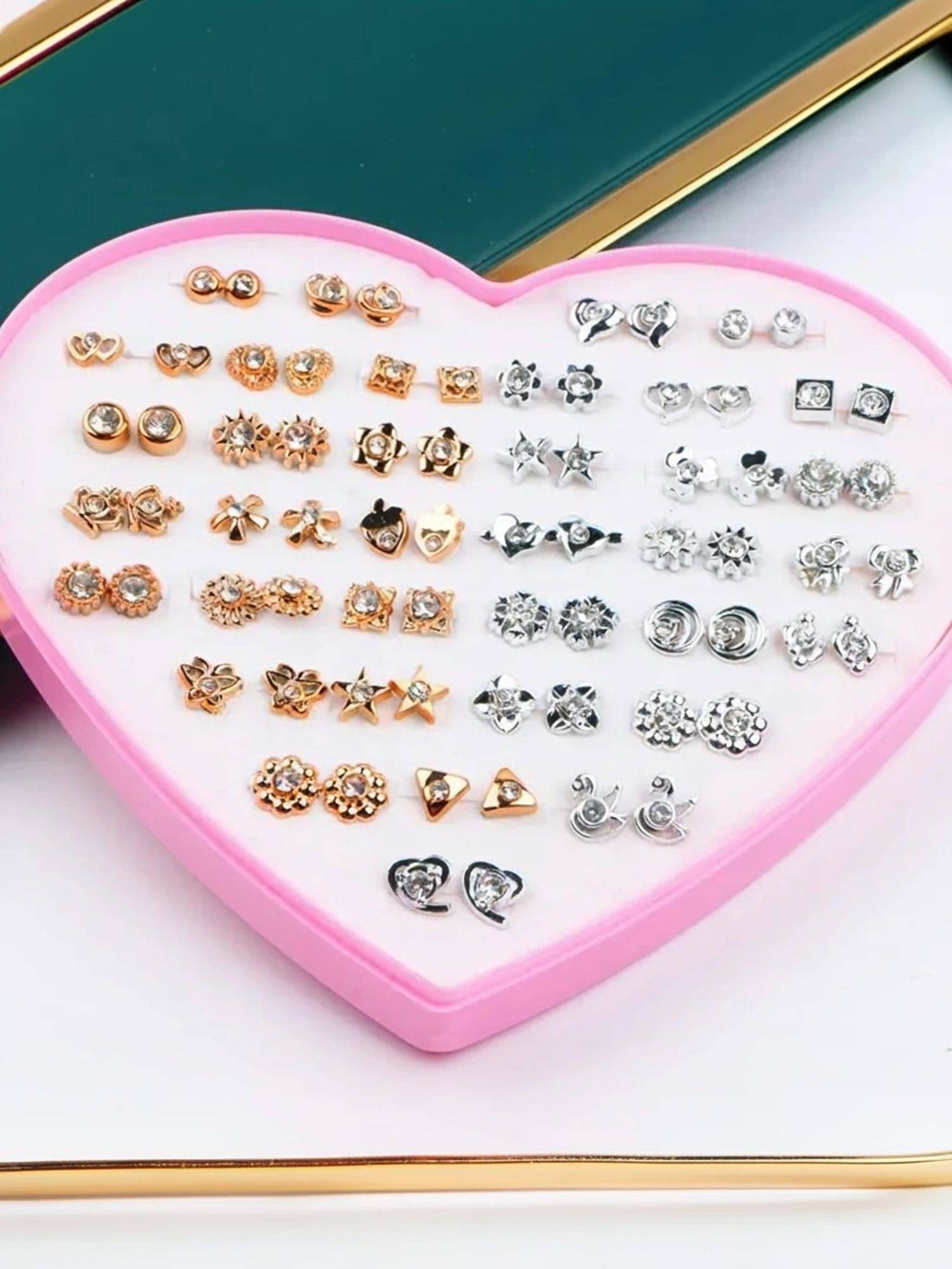     			Mehak Creation Multicolor Stud Earrings ( More Than 10 )