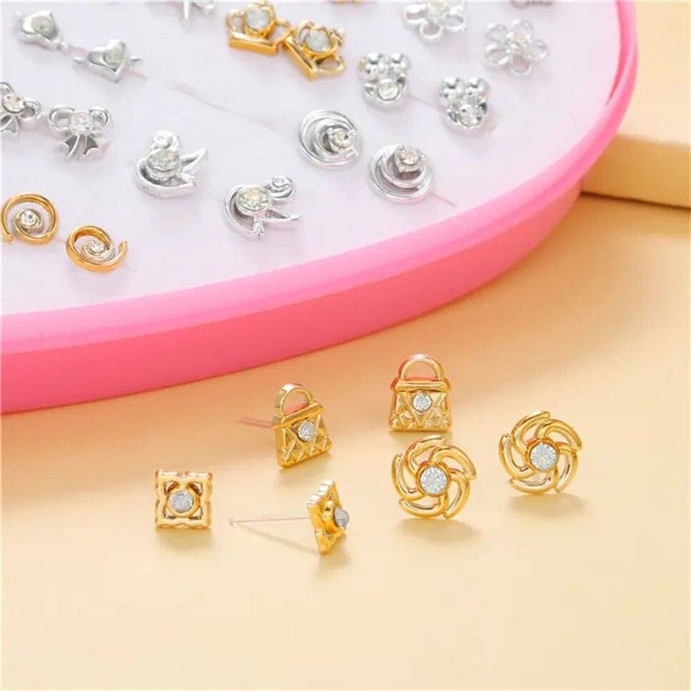     			Mehak Creation Multicolor Stud Earrings ( More Than 10 )