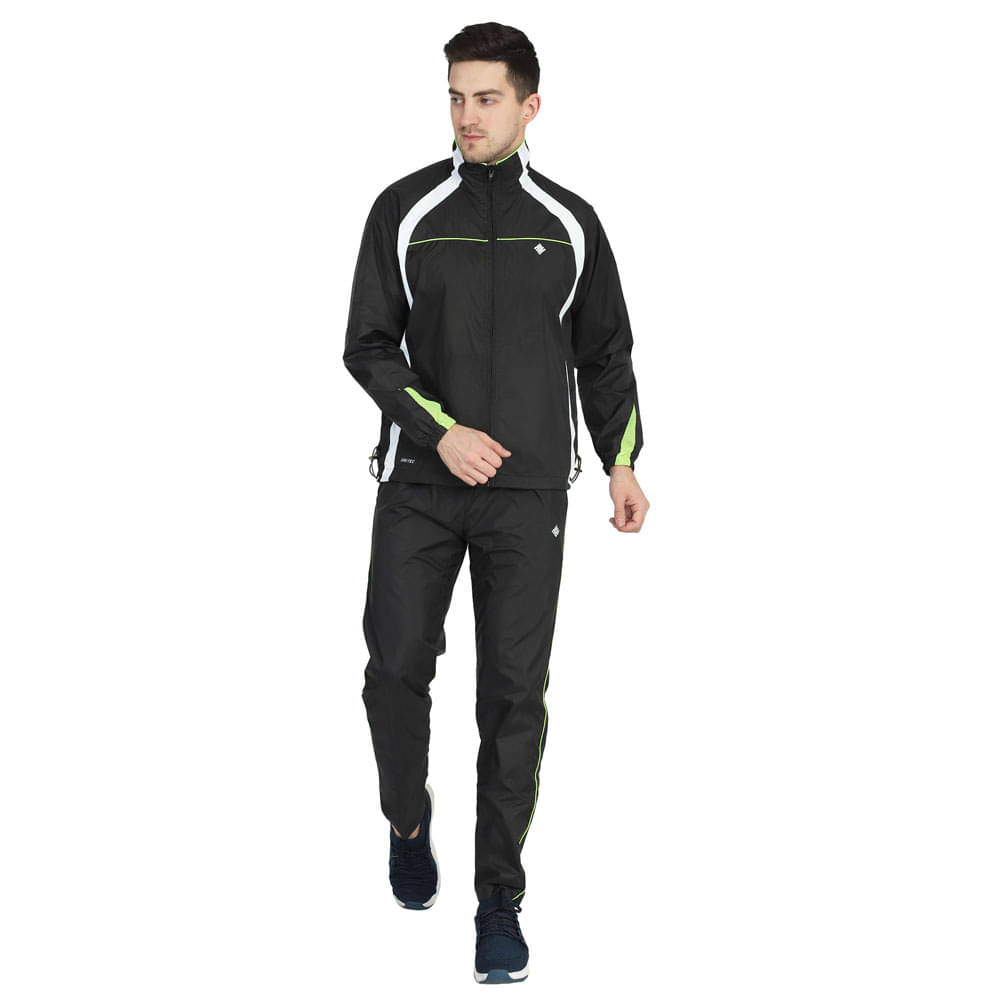     			NU9 Black Polyester Regular Fit Men's Tracksuit ( Pack of 1 )